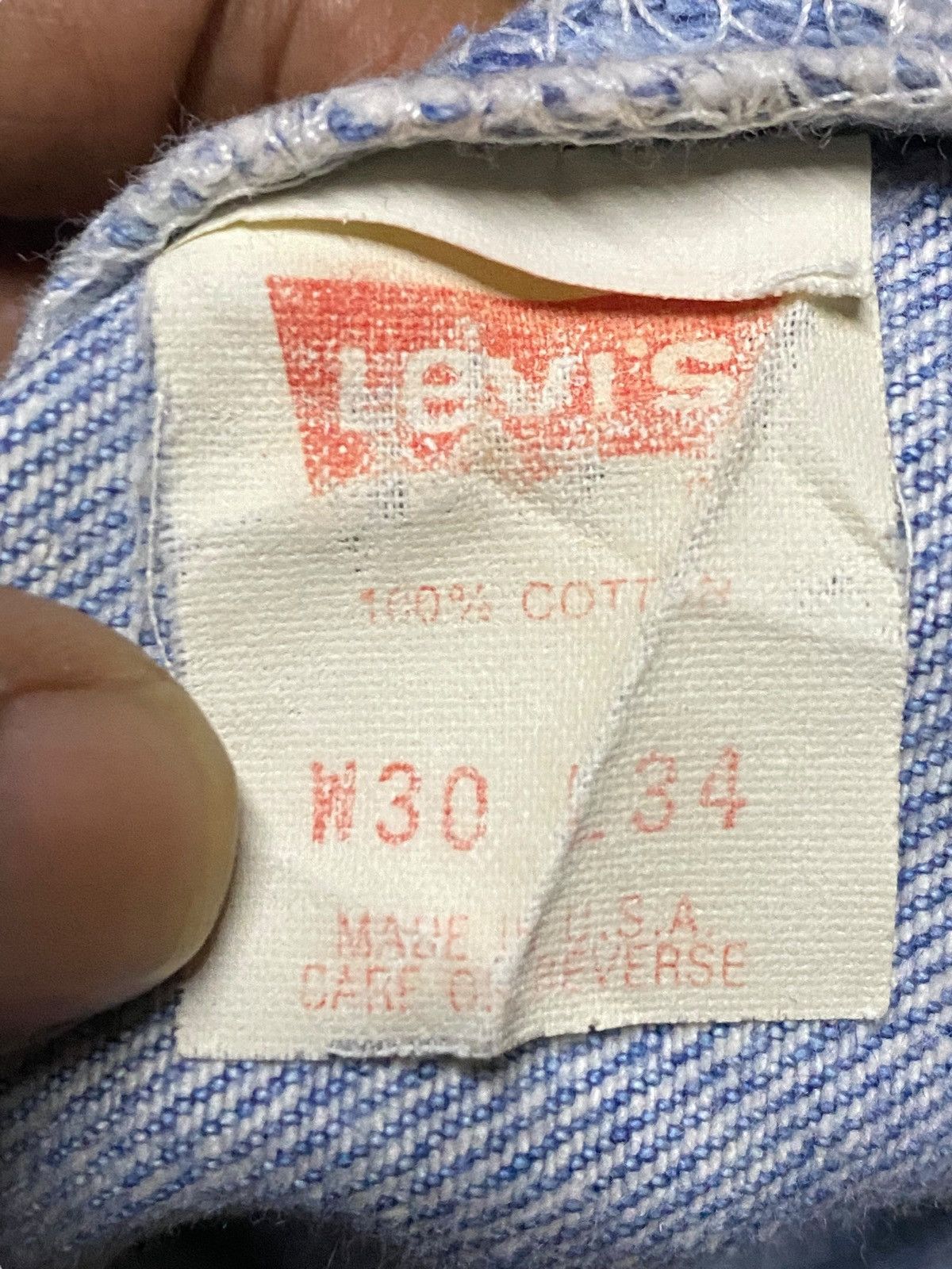 Levi's Vintage Clothing Vintage Levis 501 80s Grunge Distressed Loose Jeans Size US 29 - 17 Thumbnail