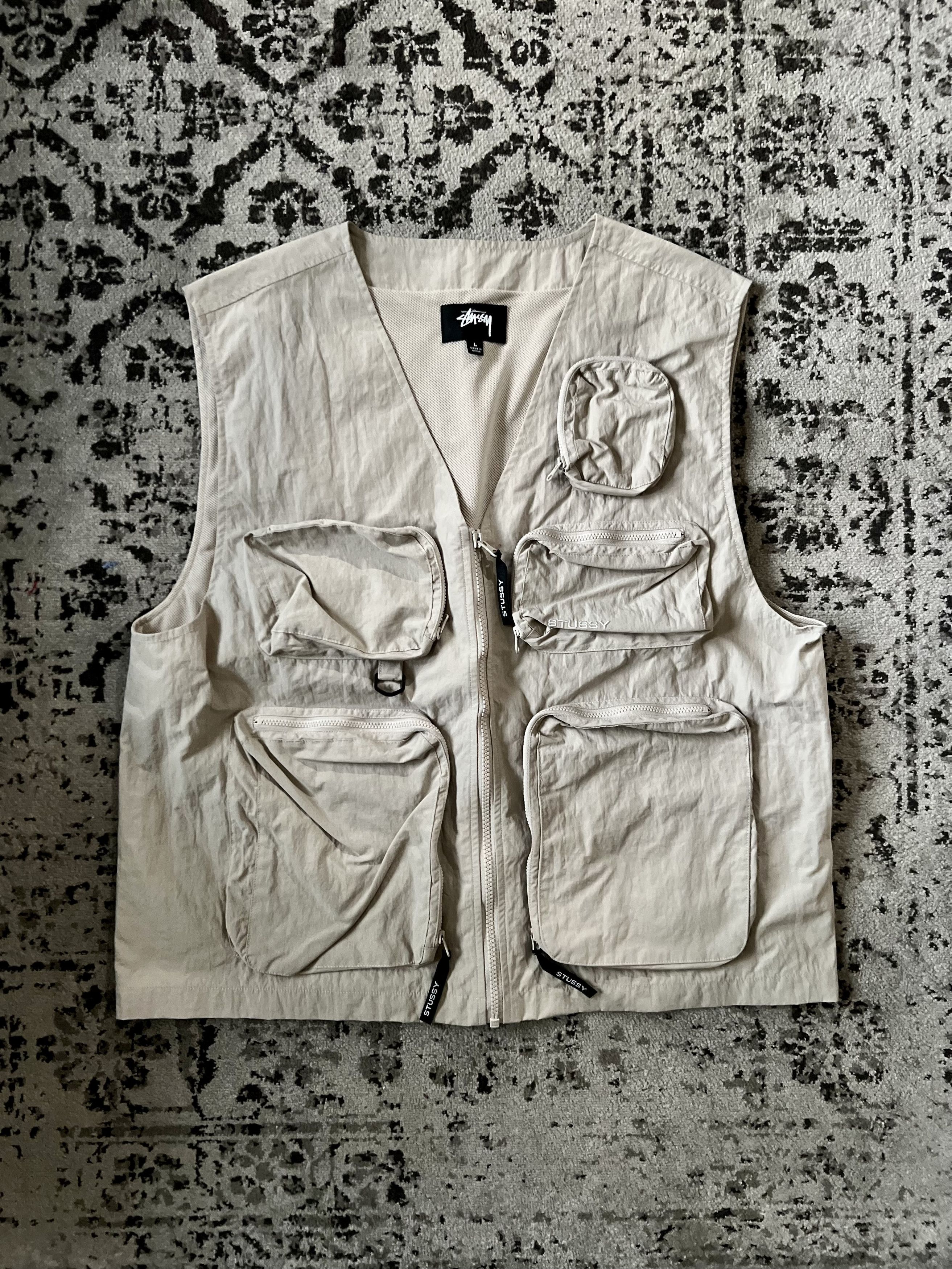 Stussy Stussy Nylon Approach Vest - Stone (L) Size US L / EU 52-54 / 3 - 1 Thumbnail