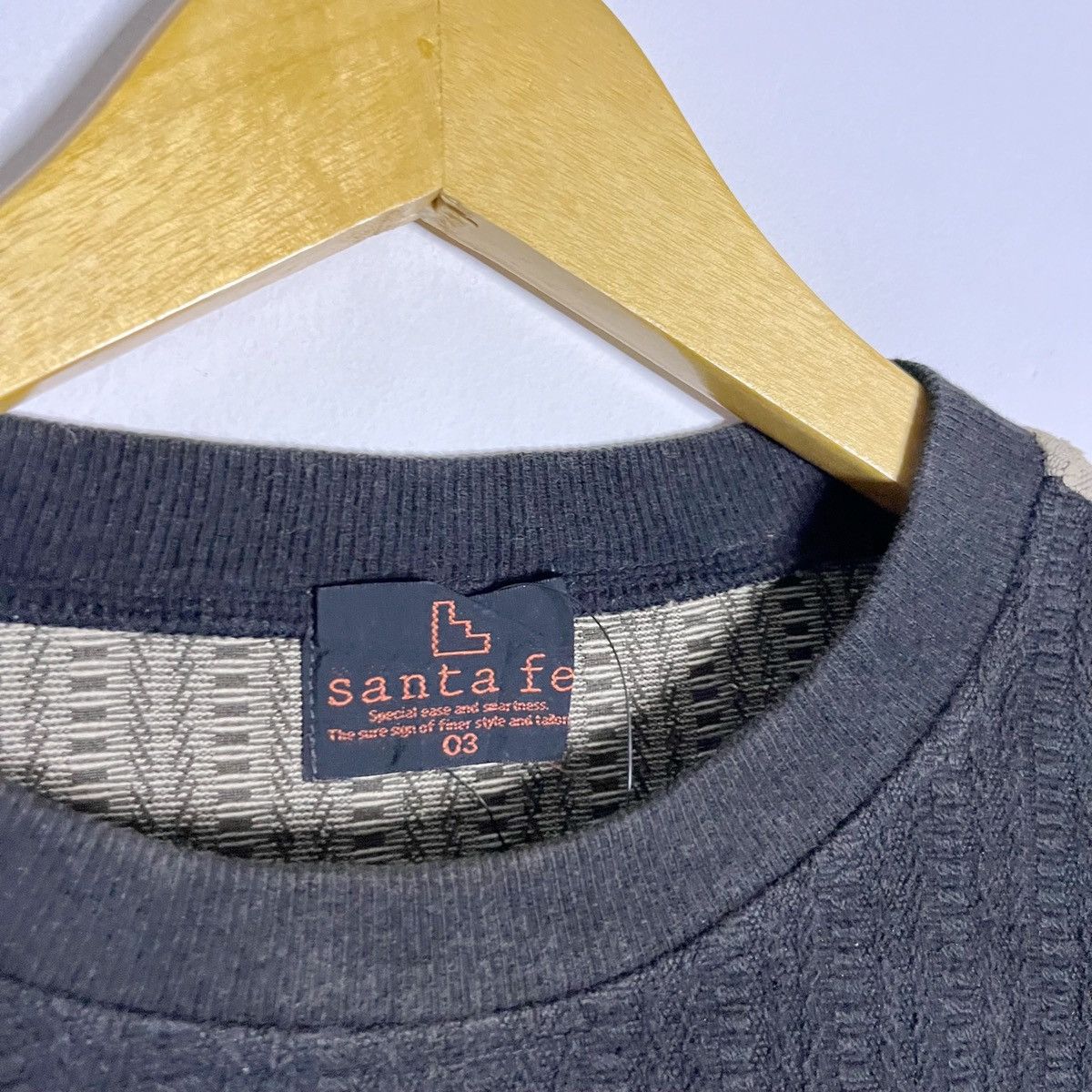 Vintage 90s Two-Tone Ribbed Sleeve Graphic Sweatshirt Size US M / EU 48-50 / 2 - 8 Thumbnail