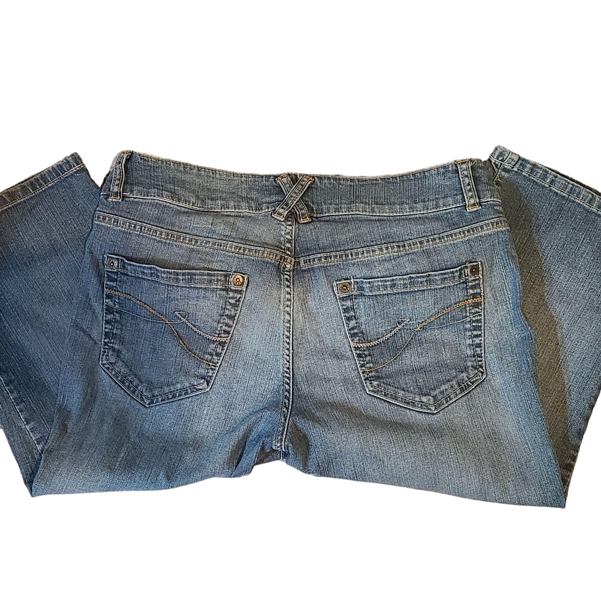 Designer DKNY Jeans Sz 8 Denim Bermuda Shorts Size 30" / US 8 / IT 44 - 2 Thumbnail