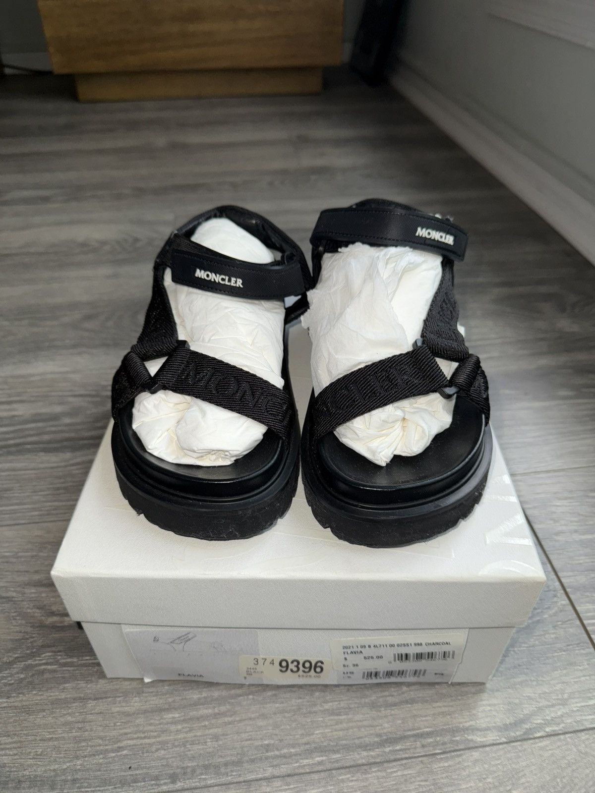 2022【MONCLER】Flaviaサンダル 43 Ladies Sandals Moncler Flavia Sandals MONCLER FLAVIA SANDALS