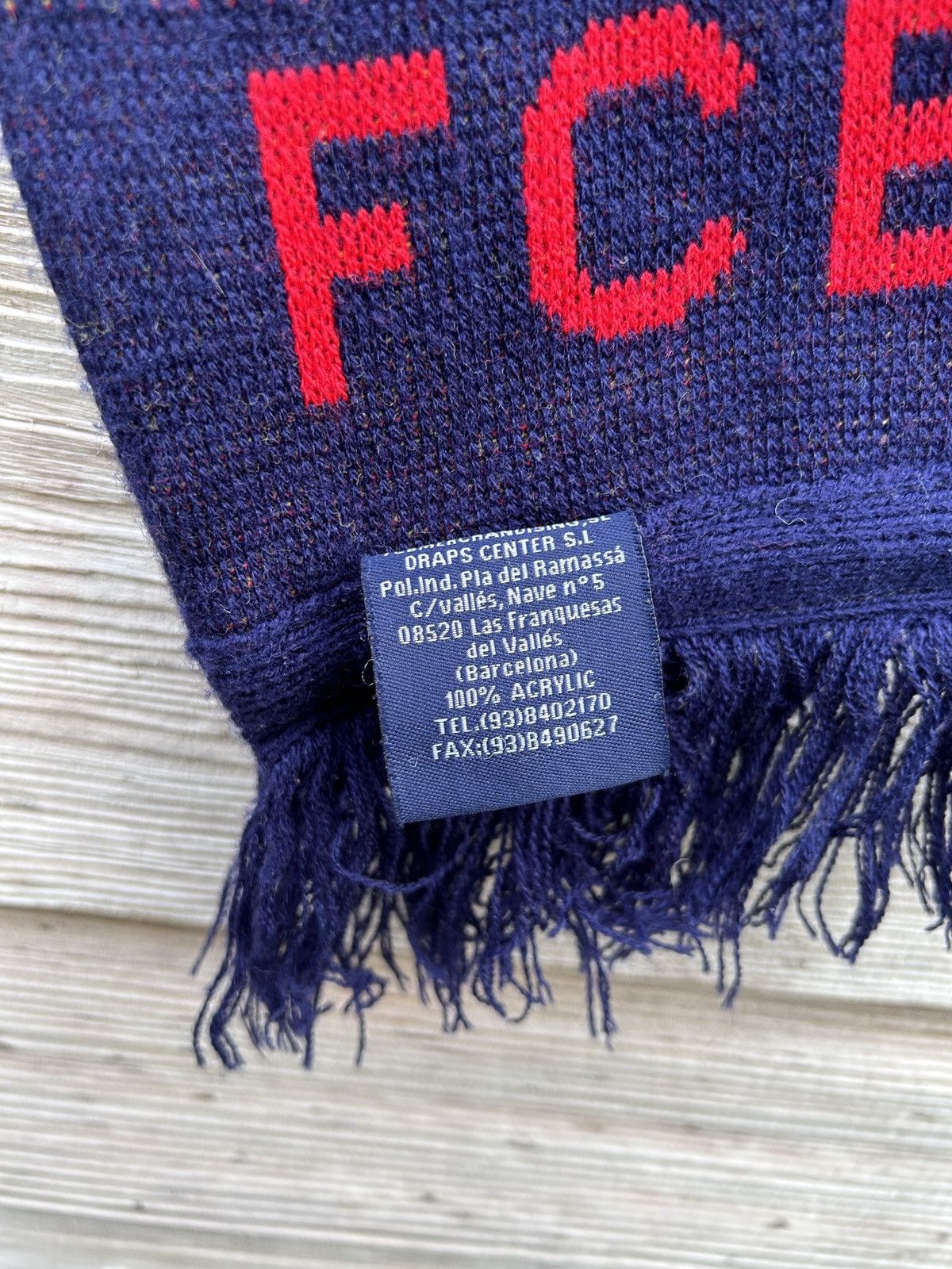 Other Vintage FC Barcelona FCB Barca Fanwear Soccer Scarf Muffler Size ONE SIZE - 6 Thumbnail