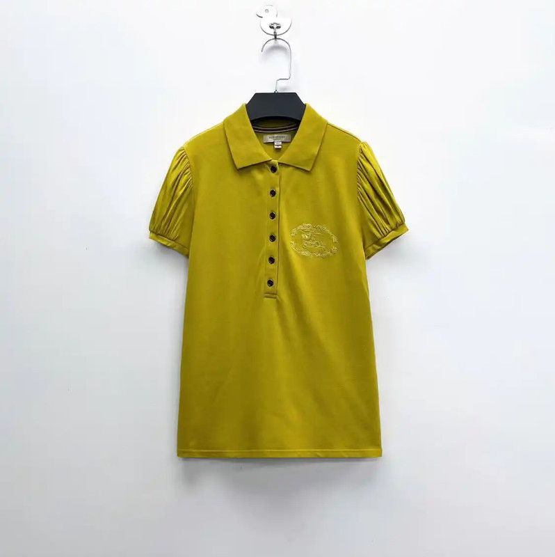Burberry Burberry Yellow Short Sleeve Polo T-Shirt Size S / US 4 / IT 40 - 1 Thumbnail