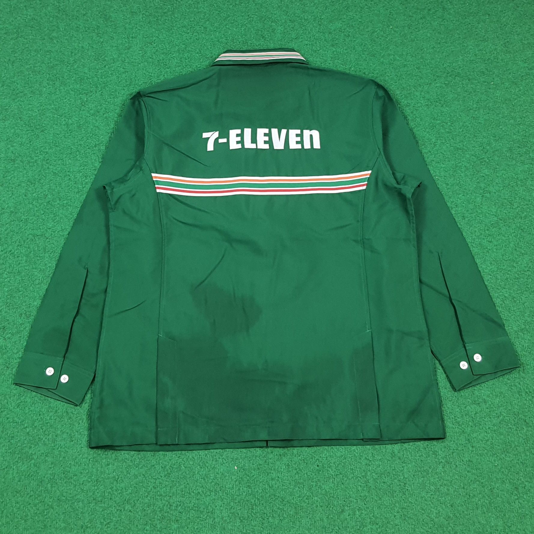 Japanese Brand Vintage 7 Eleven Japan Staff Uniform Work Jacket C299N45 Size US L / EU 52-54 / 3 - 3 Thumbnail