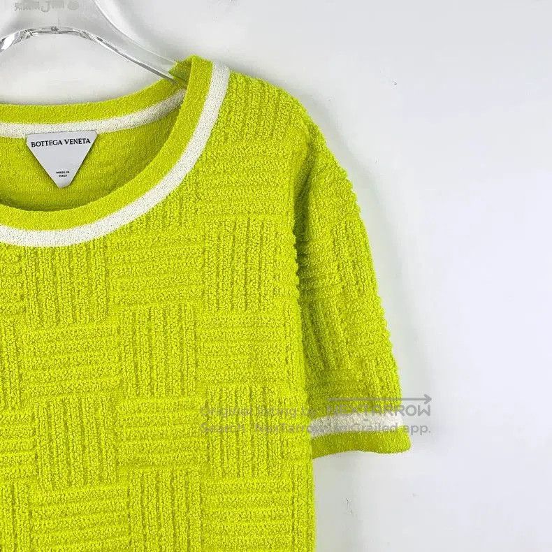 Bottega Veneta Bottega Veneta Green Cotton Short Sleeve T. Size US M / EU 48-50 / 2 - 3 Thumbnail