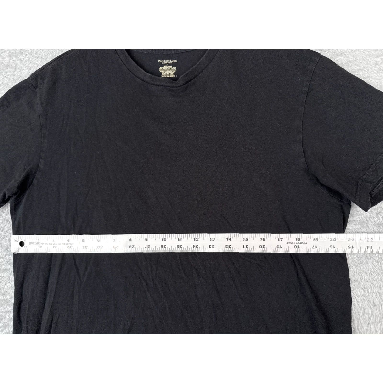 Ralph Lauren VINTAGE Ralph Lauren Polo Shirt Men’s Large Black Short Sleeve Crew Neck 100% Cotton Logo Embroidered Classic American Designer T-Shirt 90s Mens Size US L / EU 52-54 / 3 - 7 Thumbnail