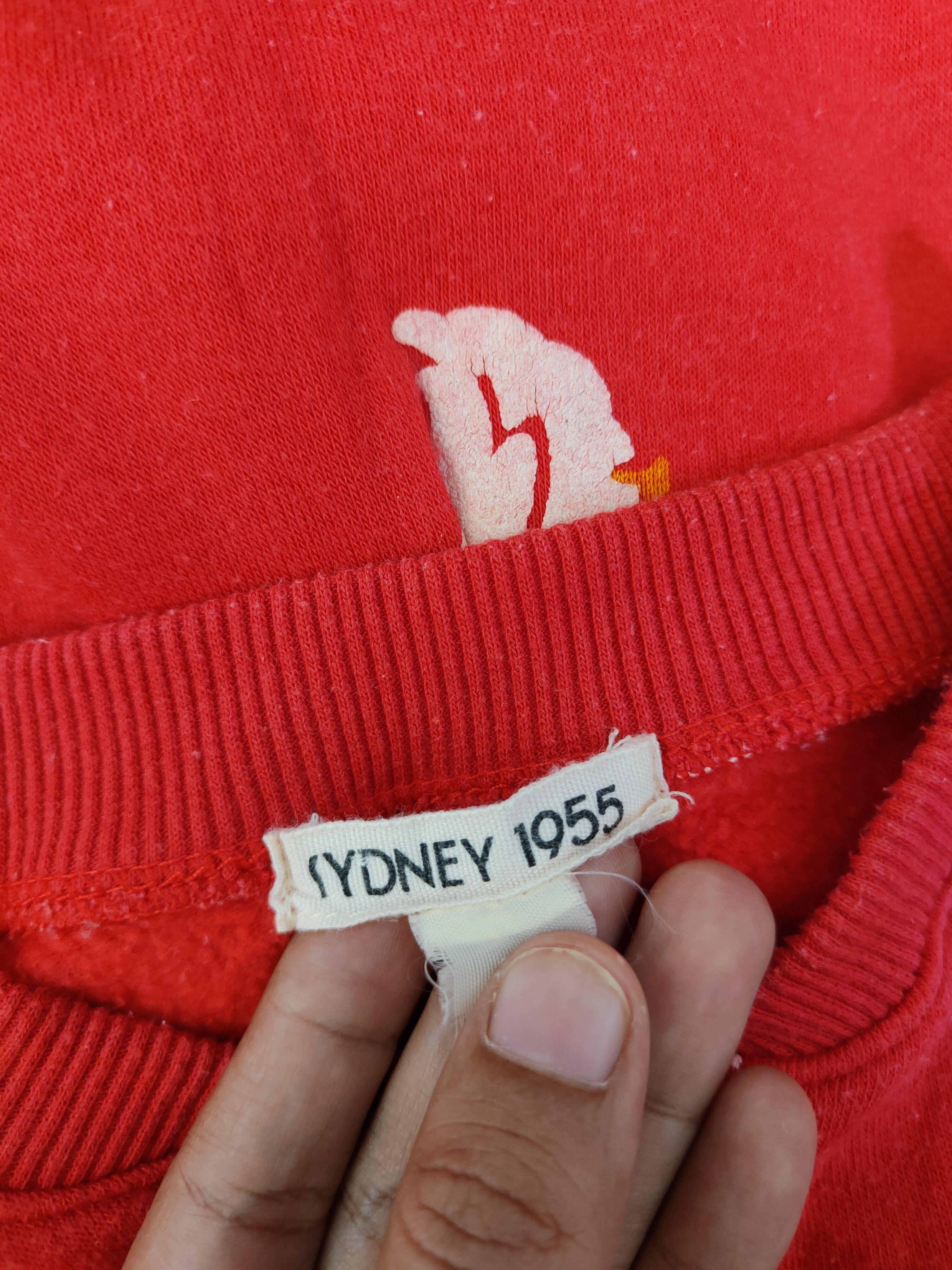 Japanese Brand Sydney 1955 Red Duck fullprint vintage Sweatshirts #S2559 Size US M / EU 48-50 / 2 - 10 Thumbnail