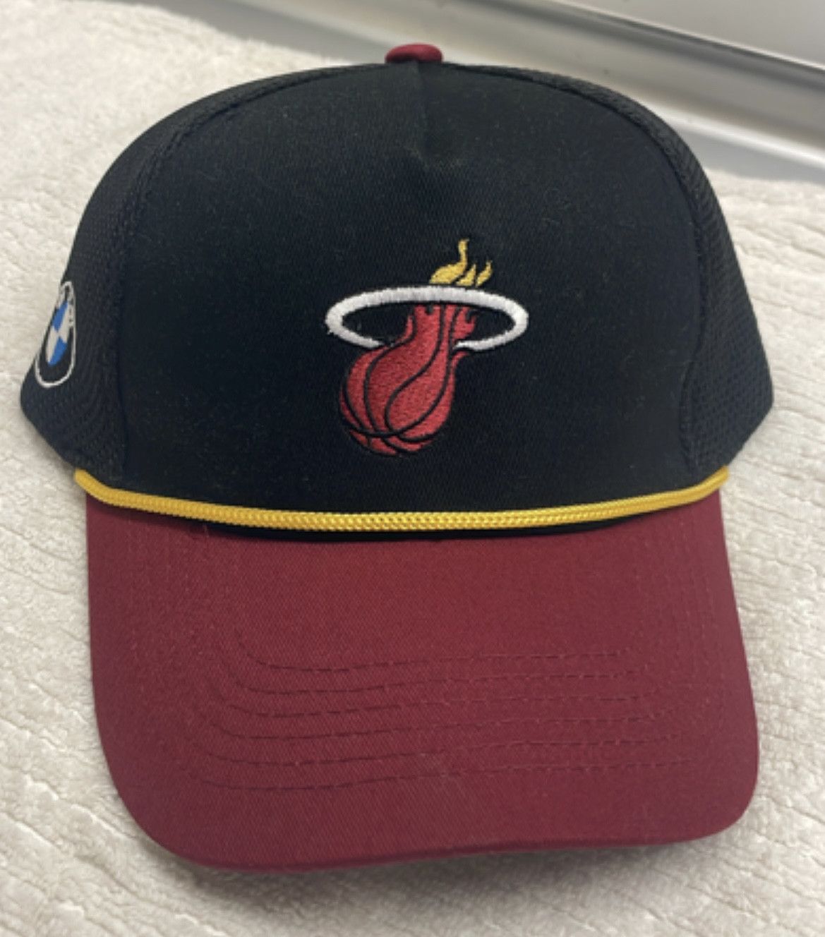 BMW Miami Heat BMW NBA Strapback Hat (Adult Size) Adjustable Size ONE SIZE - 1 Thumbnail