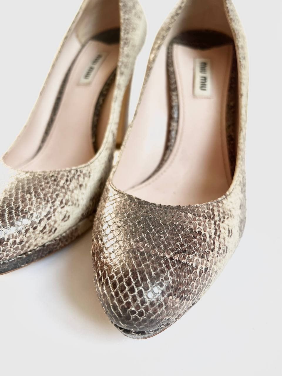 Miu Miu Miu Miu Python High Heels FW99 Size US 9 / IT 39 - 6 Thumbnail