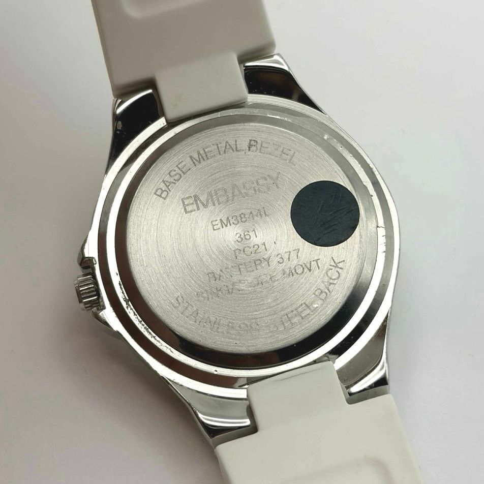 Other Silver & White Embassy Men’s Watch Size ONE SIZE - 5 Thumbnail