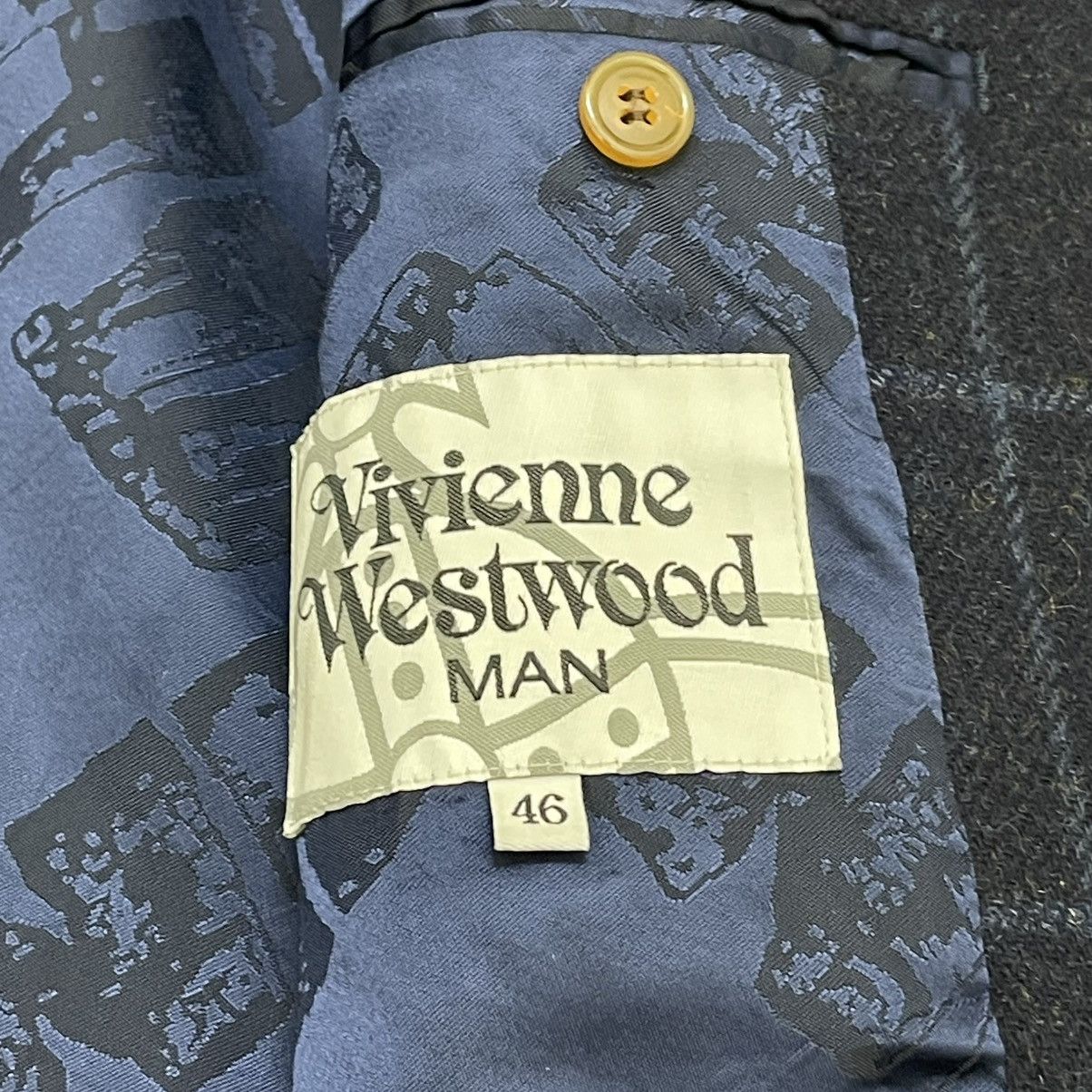 Vivienne Westwood 🔥Vivienne Westwood Man Plaids Mint Collar Wool Coat Size US S / EU 44-46 / 1 - 14 Thumbnail