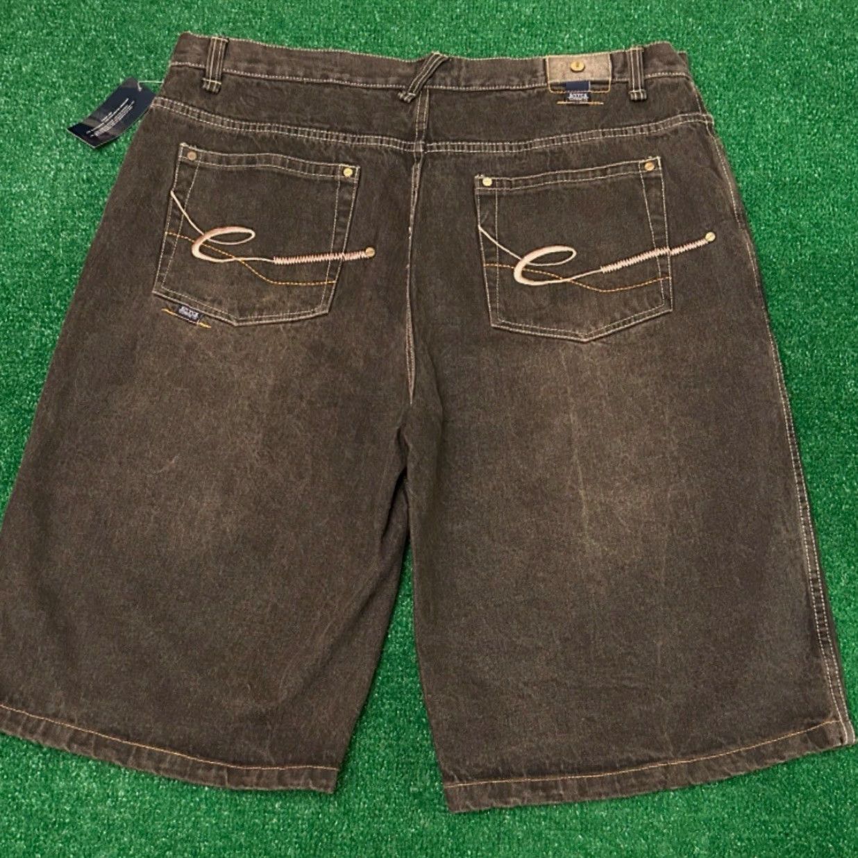 Enyce VINTAGE Enyce Baggy Hip Hop Skater Grunge Jeans Shorts JNCO Jorts NWT Size 42 Black Mens Size US 42 / EU 58 - 4 Thumbnail