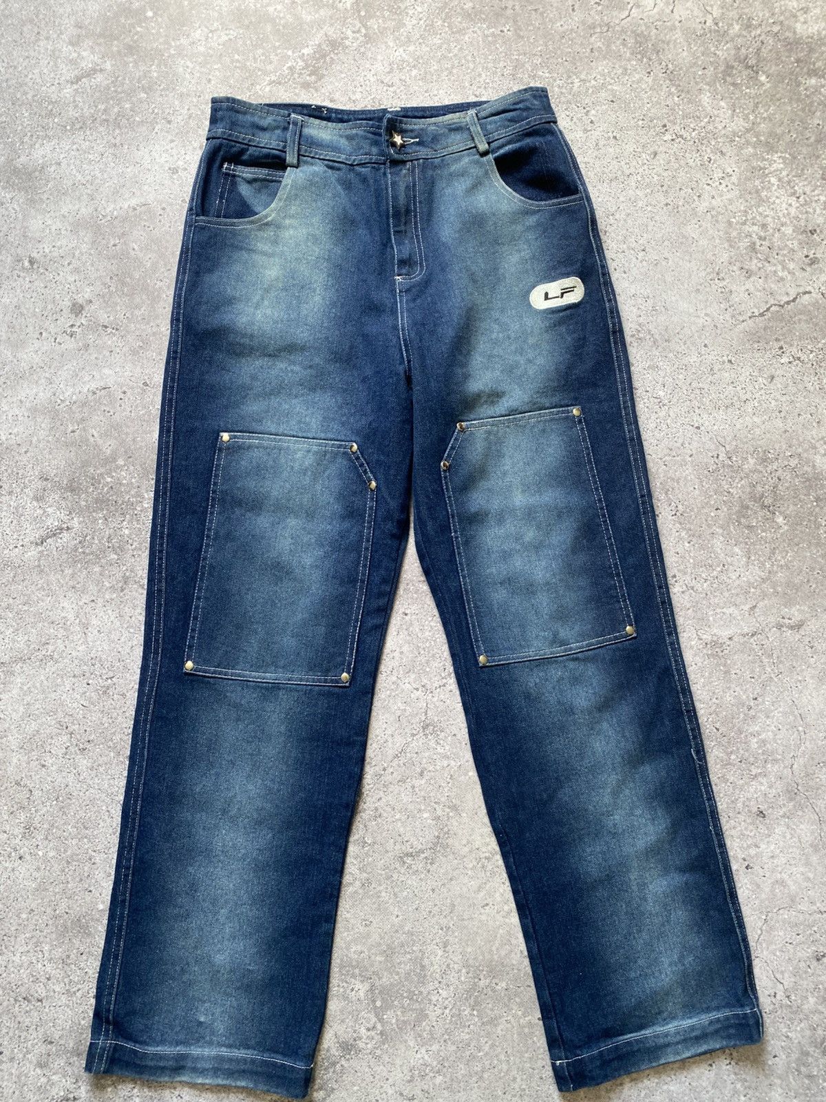 Japanese Brand × La Fam Amsterdam Vintage La Fam Amsterdam streetwear jeans Y2K Size US 31 - 6 Thumbnail