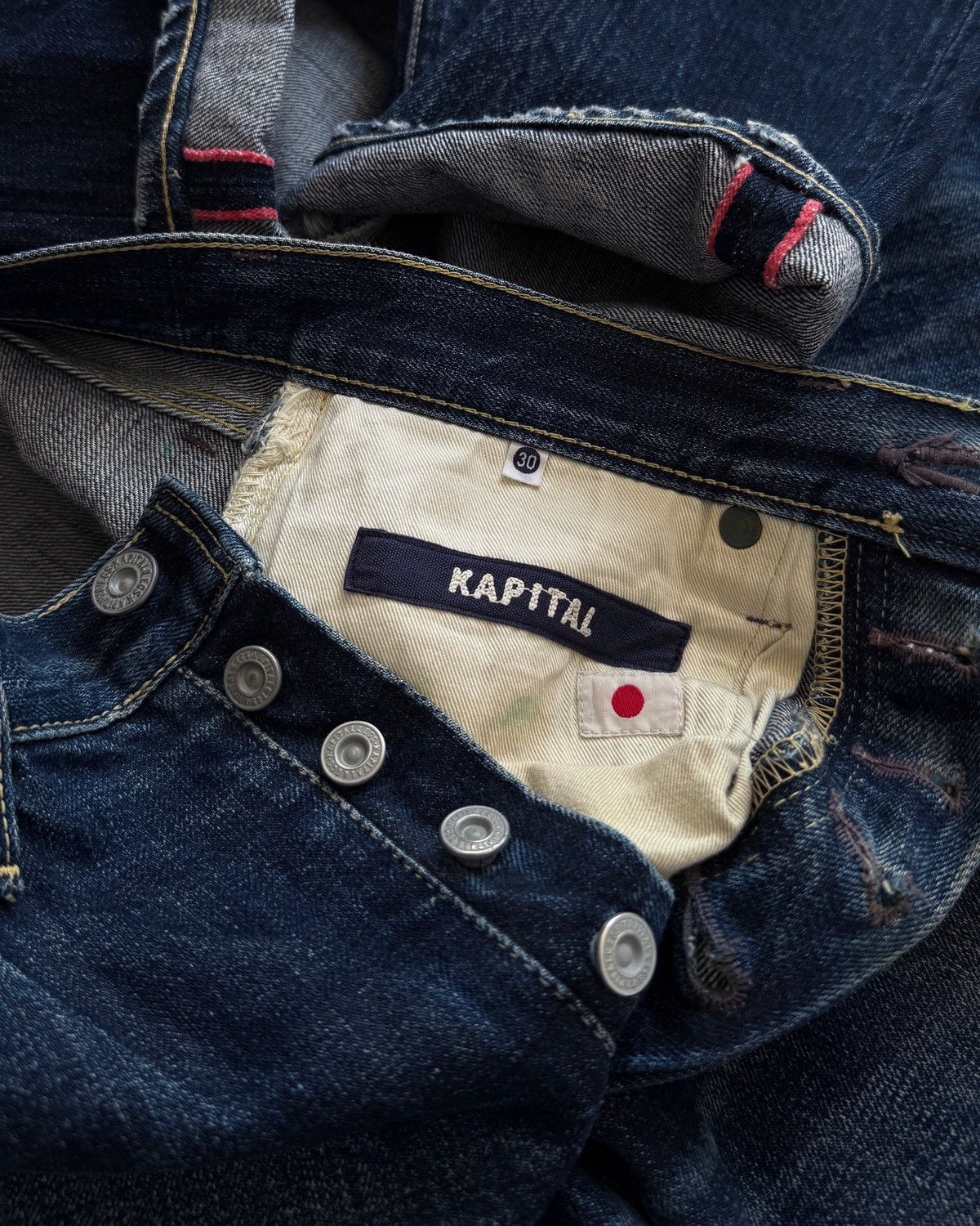 VINTAGE KAPITAL RED SELVEDGE DENIM