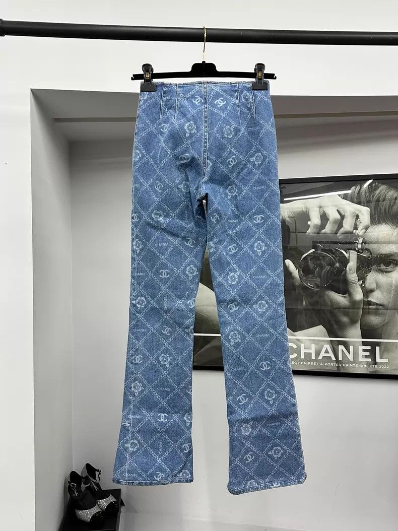 Chanel Chanel 23A camellia micro jeans Size 42" / US 20 - 3 Thumbnail