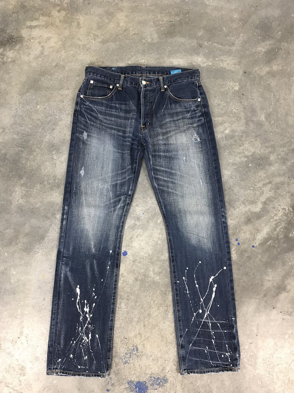Vintage Vintage Distressed Swagger Painter Distressed Denim Pants Size US 34 / EU 50 - 1 Thumbnail