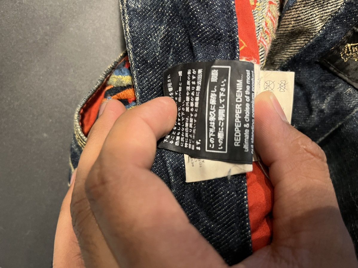 If Six Was Nine × Le Grande Bleu (L.G.B.) Red Pepper Gold Label Jeans Size US 32 / EU 48 - 6 Thumbnail