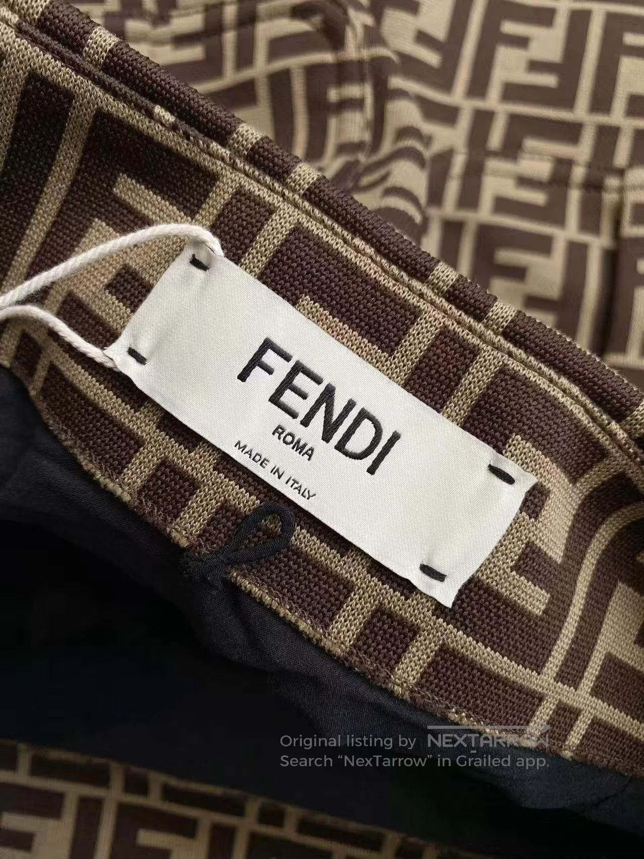 Fendi Fendi Brown old flowers full of printed short skirts| Size 26" / US 2 / IT 38 - 5 Thumbnail