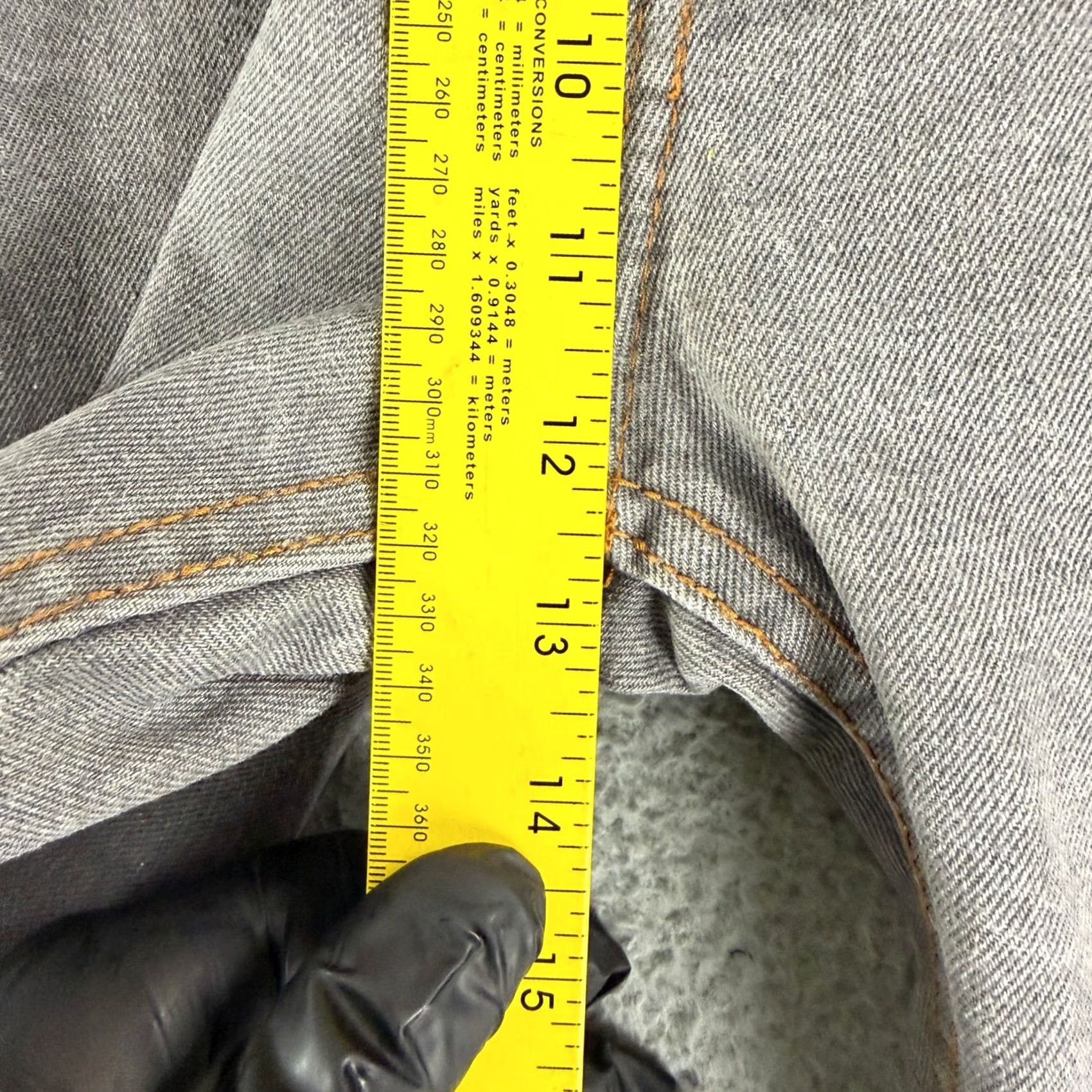 Levi's VINTAGE Levi's 501 Original Jeans Men 42x30 Gray Button Fly Straight Leg Distressed Denim Jeans Size US 42 / EU 58 - 7 Thumbnail