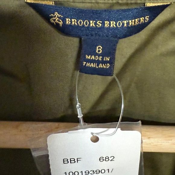 Brooks Brothers Brooks Brothers Green Button-Down Shirt Dress Sz 6 Size M / US 6-8 / IT 42-44 - 6 Thumbnail