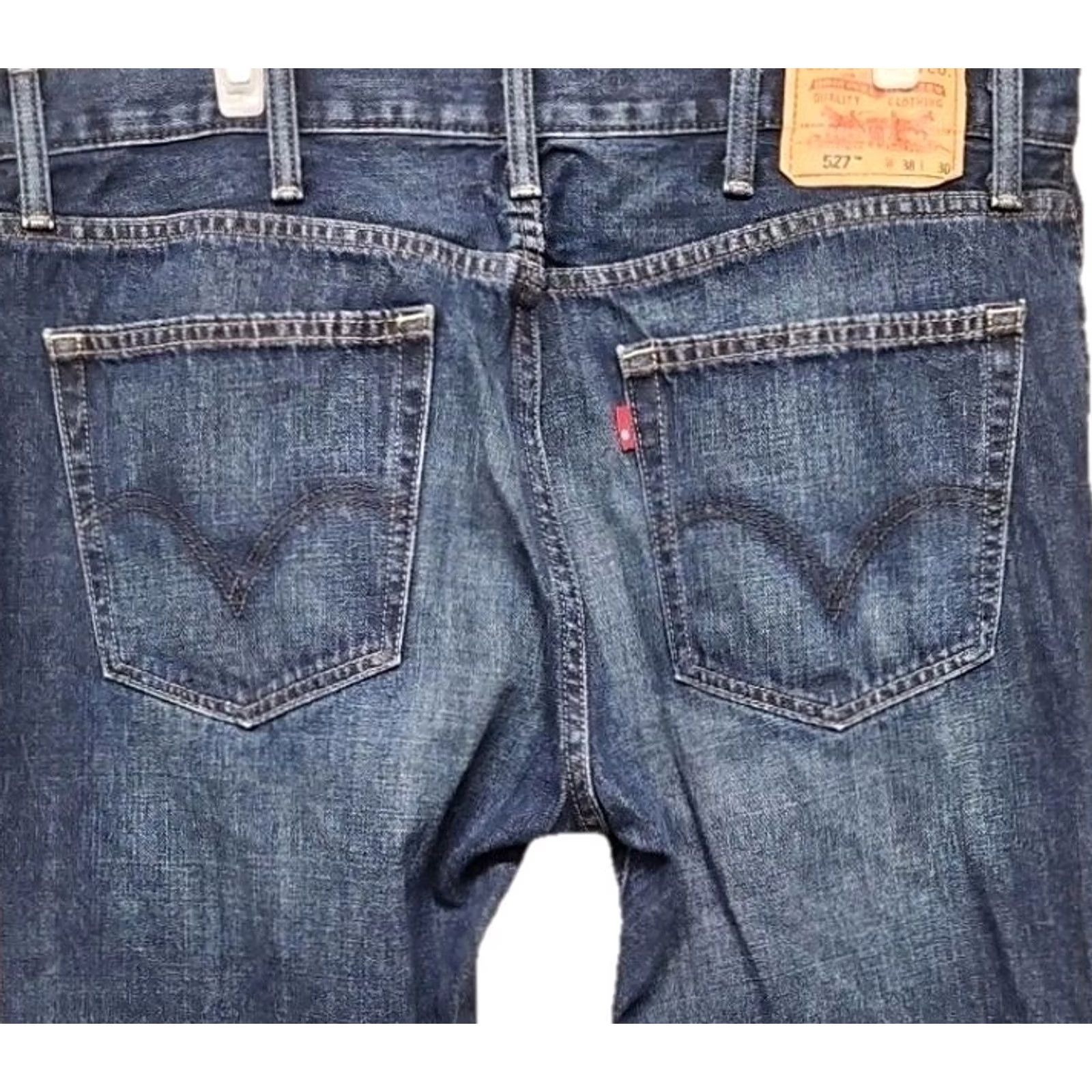 Levi's Levi’S 527 Bootcut Jeans Mens Blue Medium Wash Denim 38x30 Zip Button Size US 38 / EU 54 - 6 Thumbnail