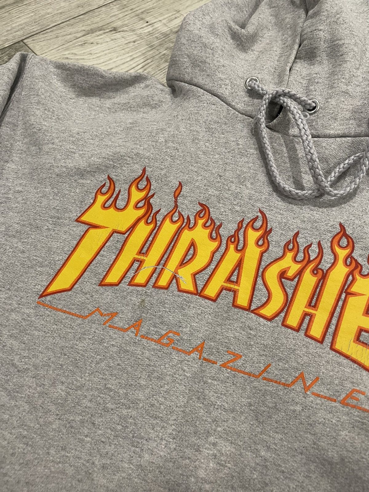Thrasher × Vintage Thrasher fire Skateboarding Vintage Hoodie sk8 hooded wu wea Size US S / EU 44-46 / 1 - 2 Thumbnail