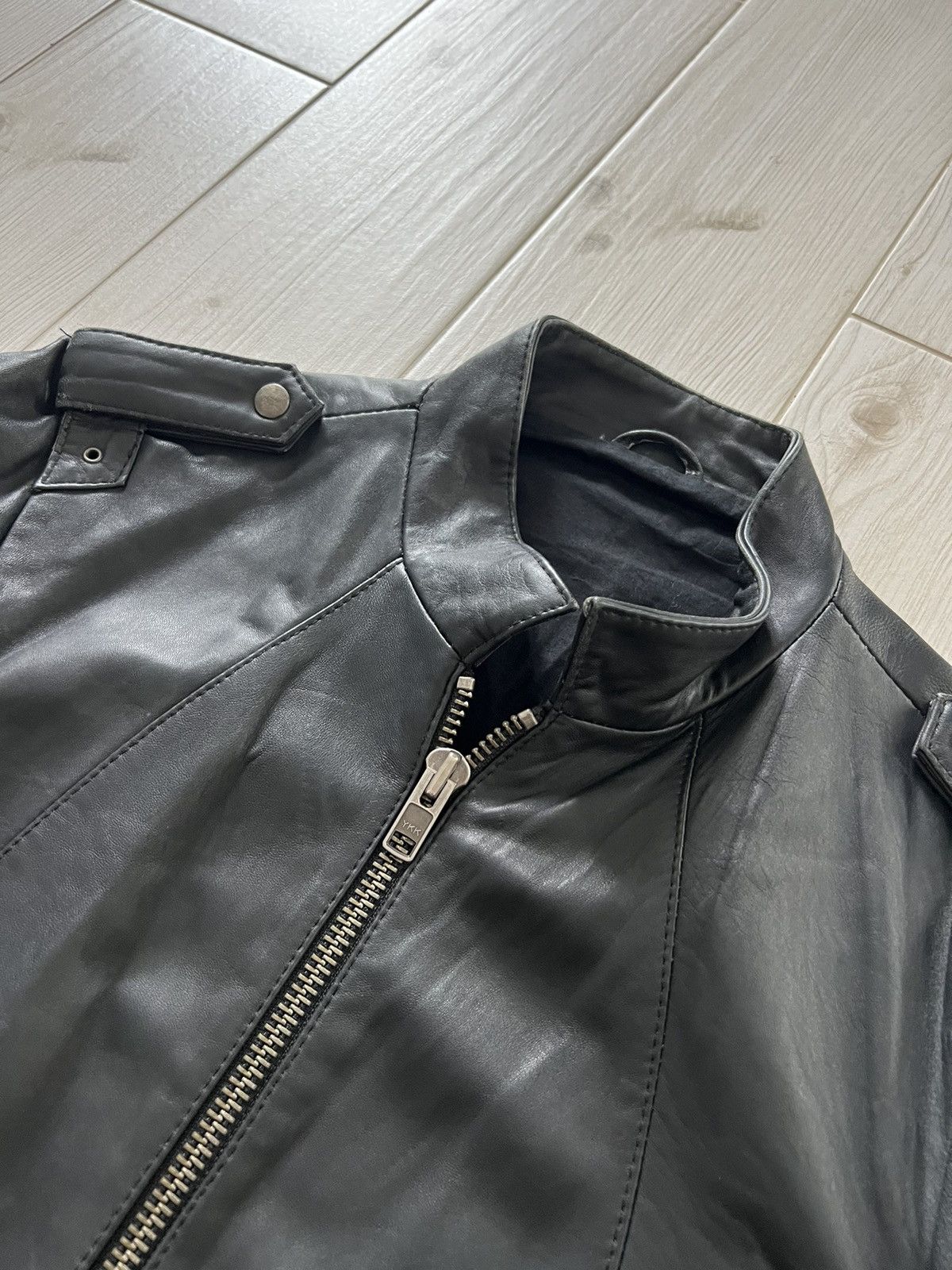 Allsaints All Saints Ramones Leather RARE Avant Garde Y2K Jacket large Size US L / EU 52-54 / 3 - 14 Thumbnail