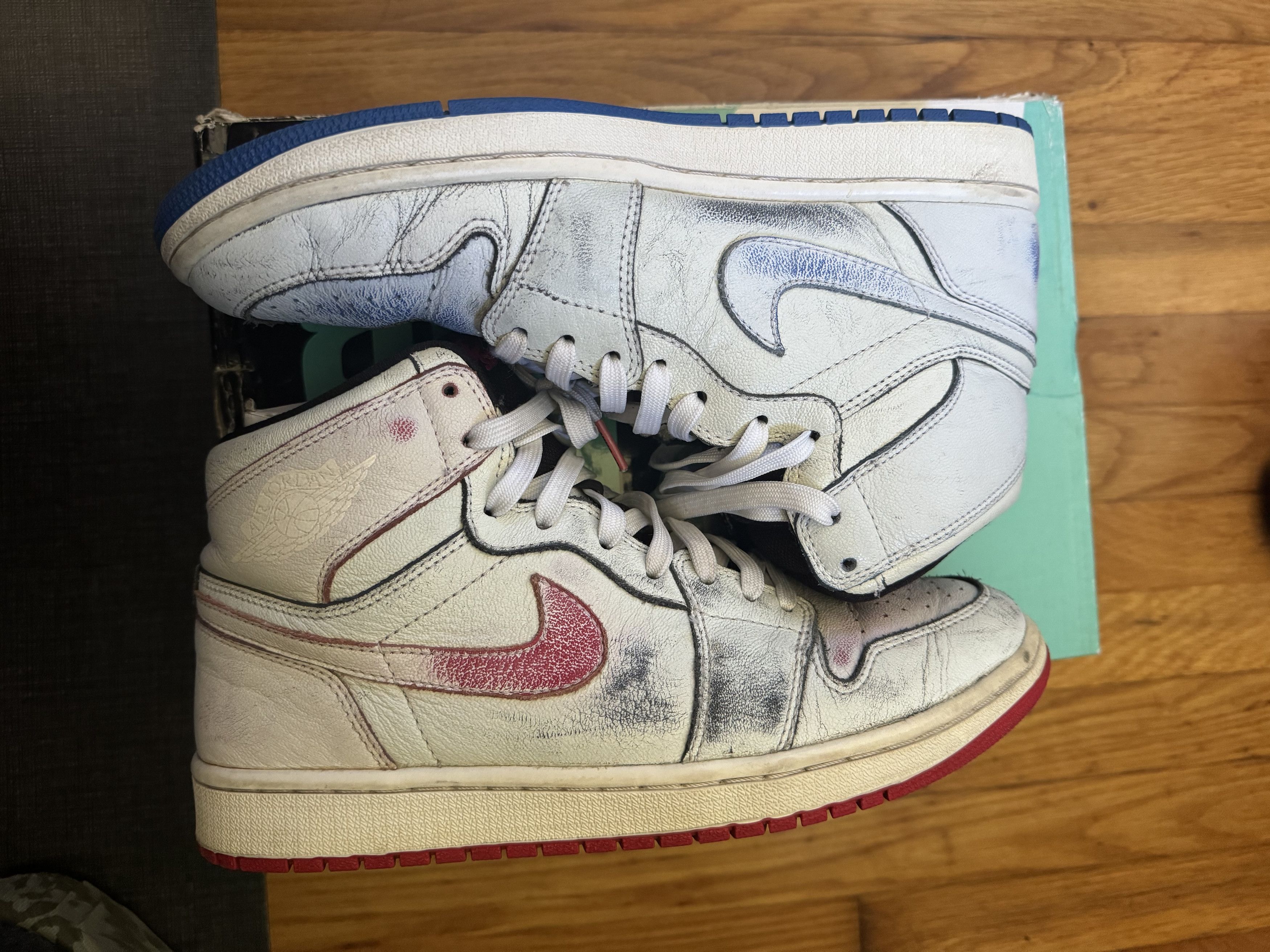 Jordan Brand × Nike jordan 1 sb lance mountain white Size US 9 / EU 42 - 1 Thumbnail