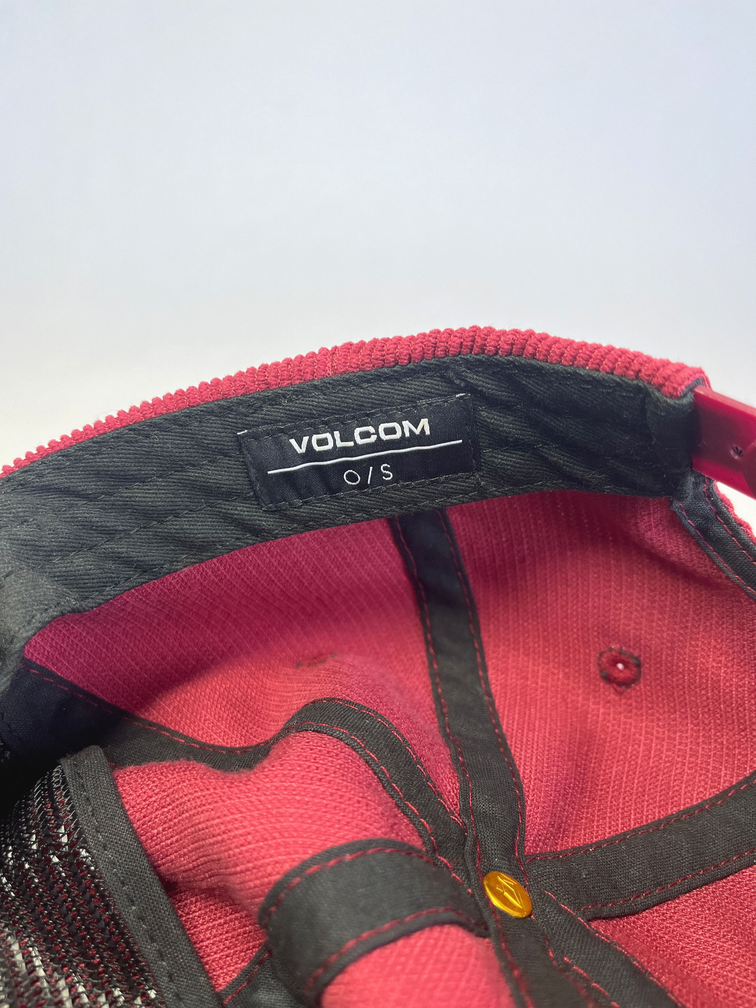 Volcom Vintage Volcom Corduroy 6 Panel Burgundy Cap Size ONE SIZE - 5 Thumbnail