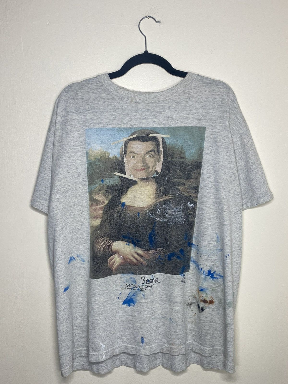 Other 1990’s Mr Bean Mona Lisa Art Movie Promo Shirt Size X-Large Size US XL / EU 56 / 4 - 1 Thumbnail