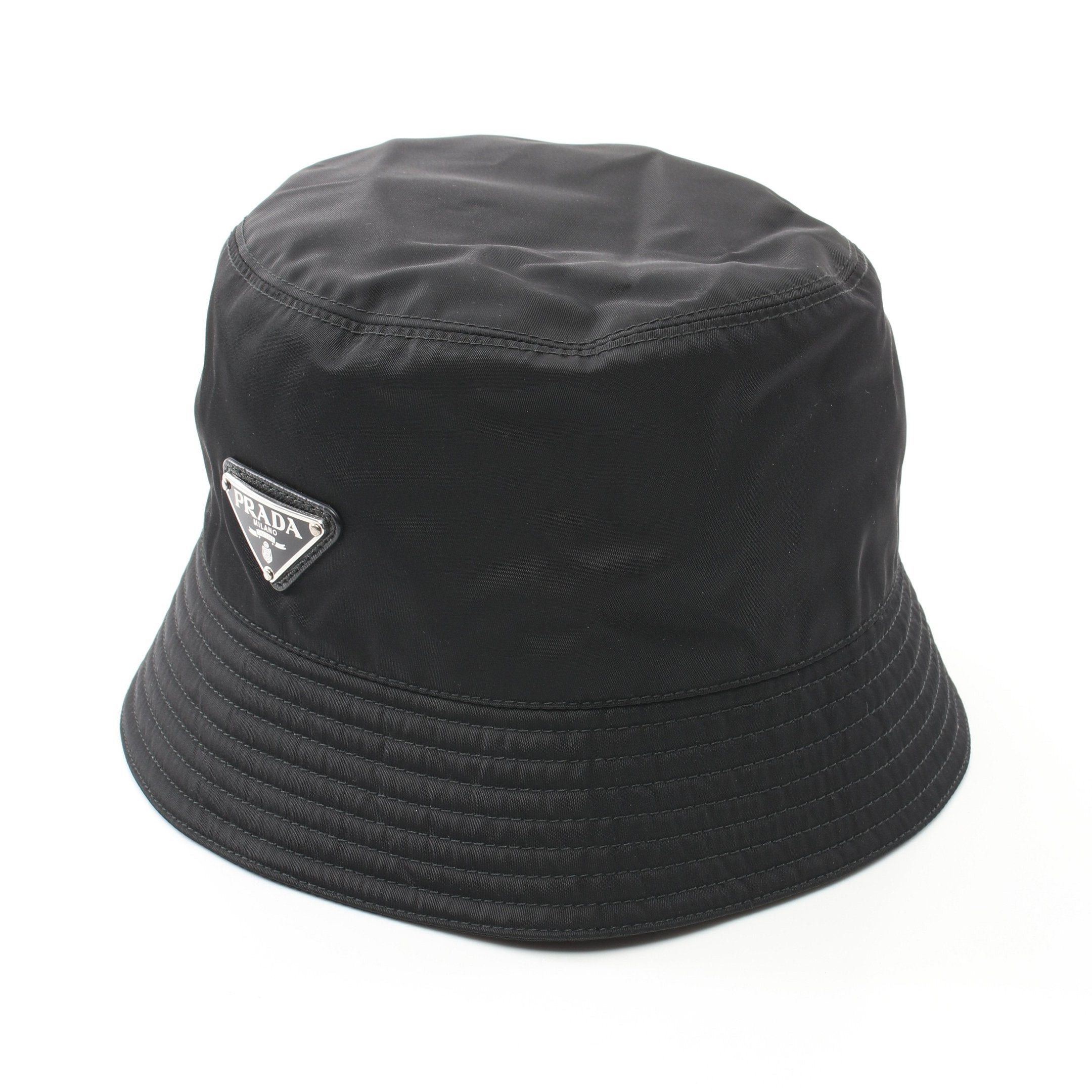 Prada Prada Re-Nylon Bucket Hat Polyamide Black Size ONE SIZE - 1 Thumbnail