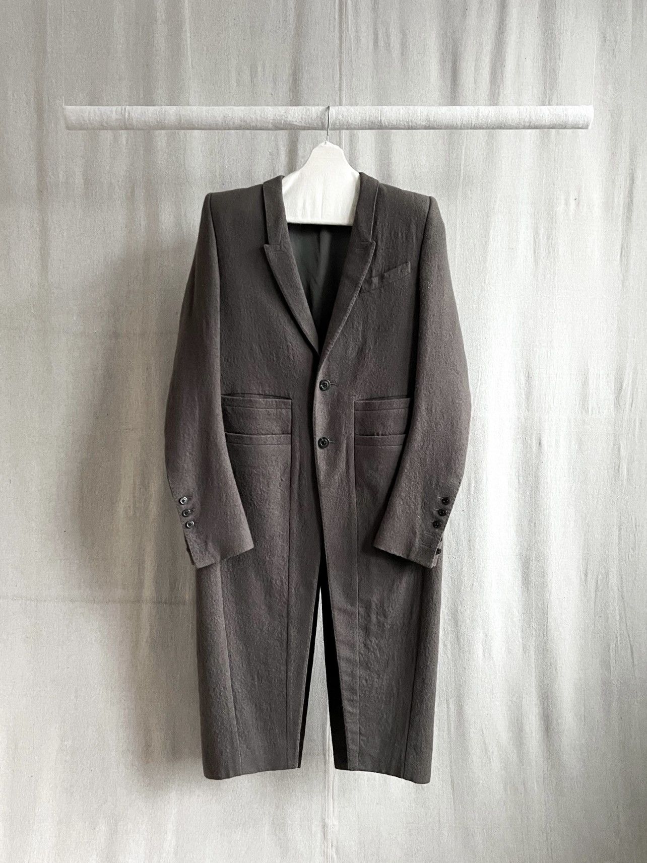 Rick Owens FW17 “LARRY” Runway RR19F4904-WF Neue Coat Size US M / EU 48-50 / 2 - 2 Thumbnail
