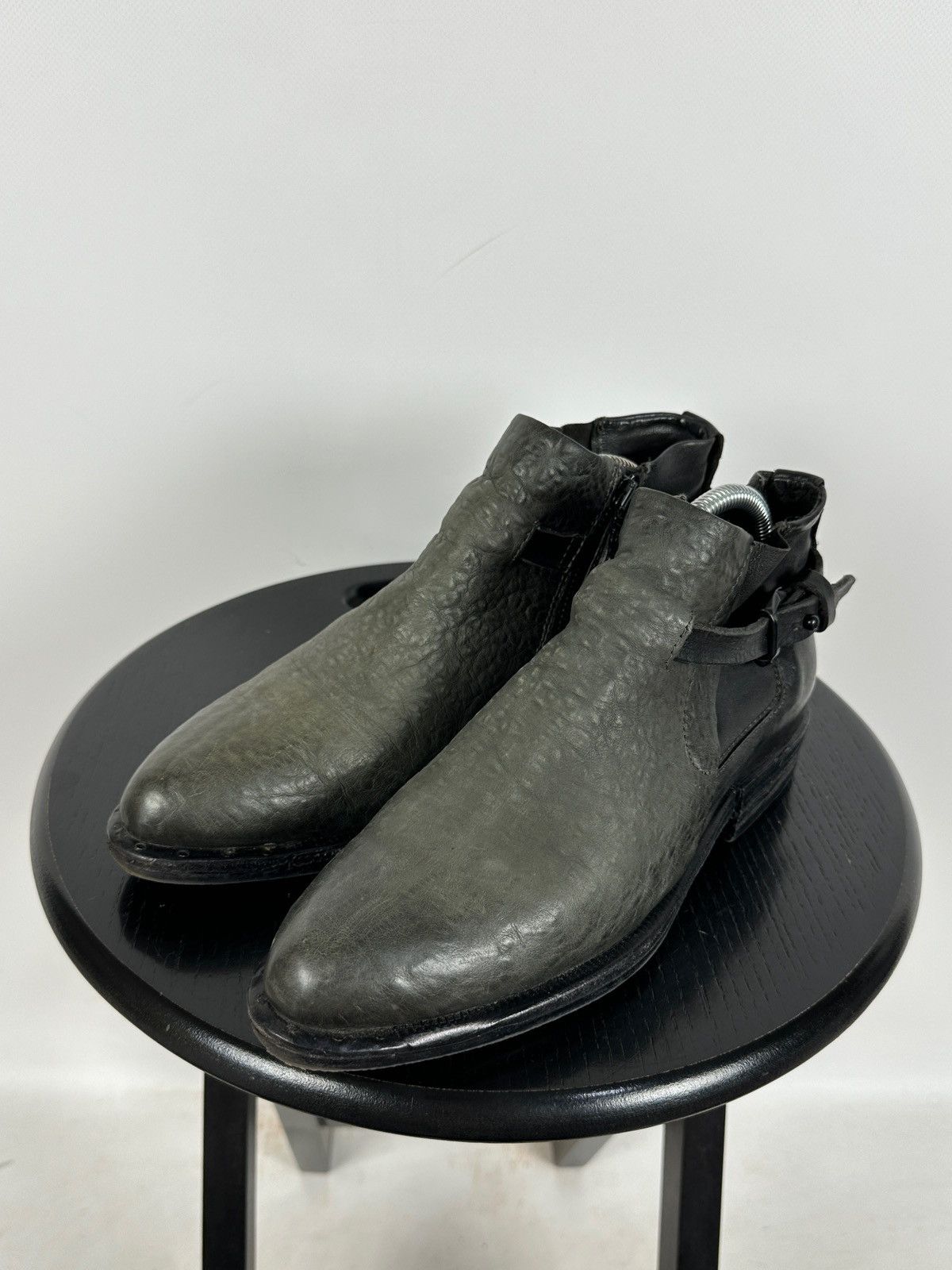 A.S.98 A.S.98. Airstep Leather Biker Ankle Boots Size US 8 / IT 38 - 6 Thumbnail