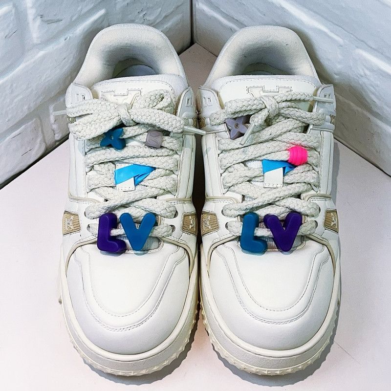 Louis Vuitton Louis Vuitton Trainer Maxi Low-Top Fashion Sneakers 0079 Size US 10.5 / EU 43-44 - 1 Thumbnail