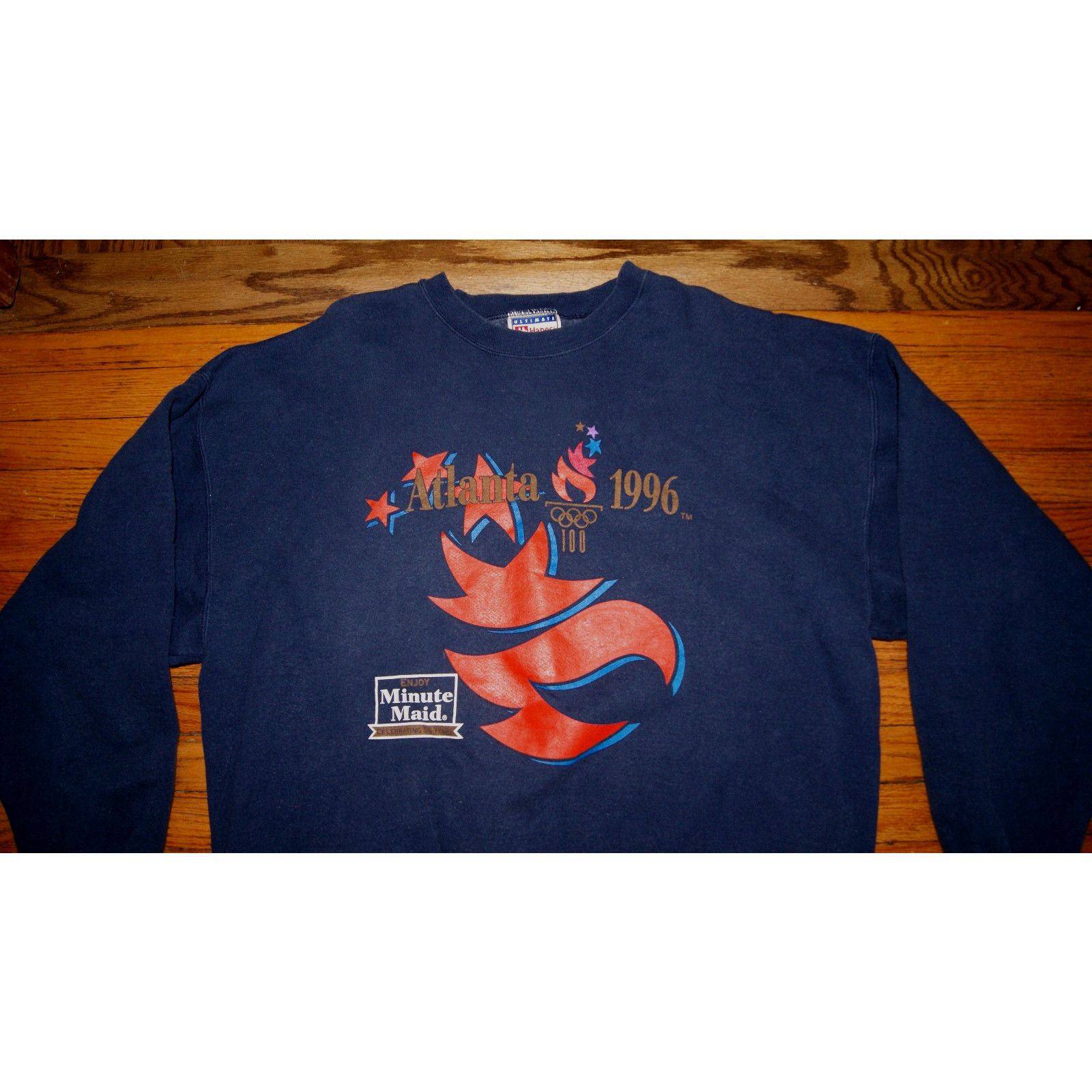 Hanes Rare Vtg 90 2XL Atlanta Centennial Olympics Hanes Sweatshirt Size US XXL / EU 58 / 5 - 1 Thumbnail