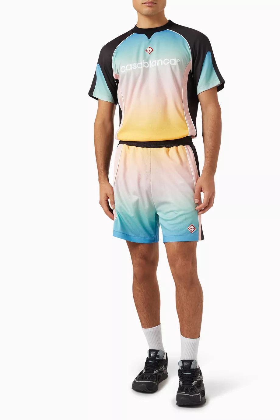 Casablanca o1h1sh11224 Football Shirt in Birdseye Mesh Size US S / EU 44-46 / 1 - 4 Thumbnail
