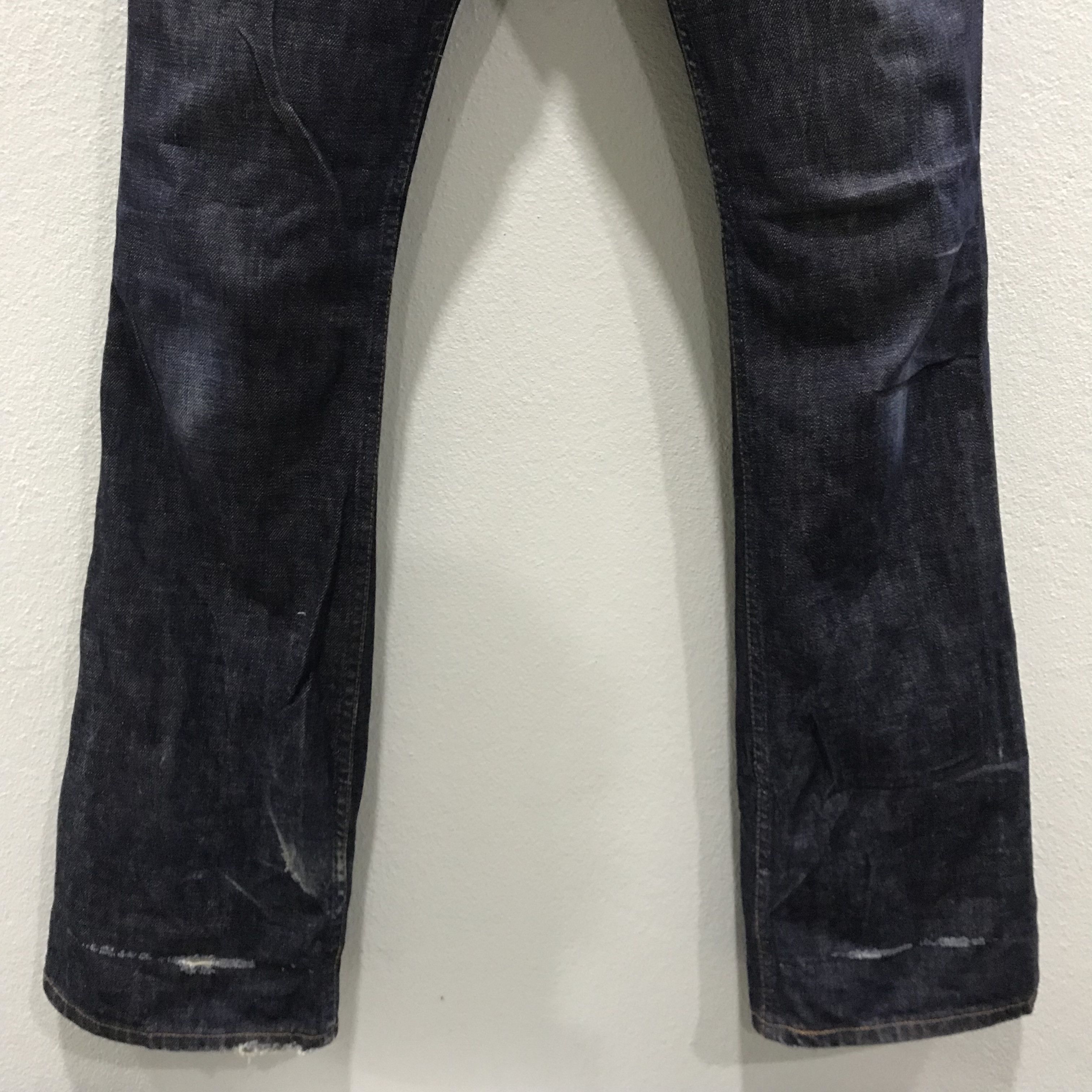 Levi's Vintage 90s Levi’s 516 Denim Blue Dark Wash Bootcut Jeans Size US 34 / EU 50 - 4 Thumbnail