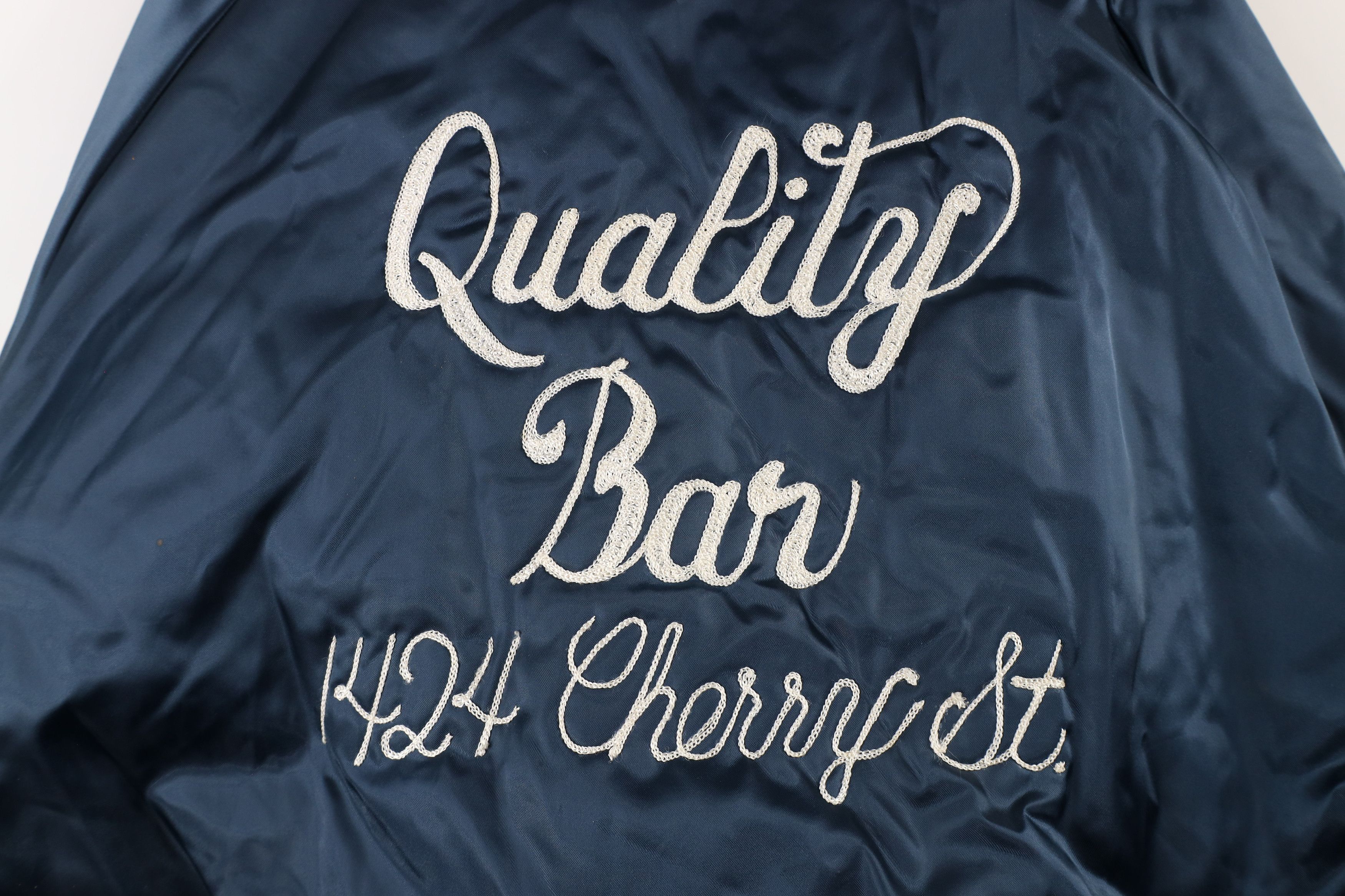Vintage Vintage 80s Quality Bar Toledo Satin Bomber Jacket USA Size US XXL / EU 58 / 5 - 12 Thumbnail
