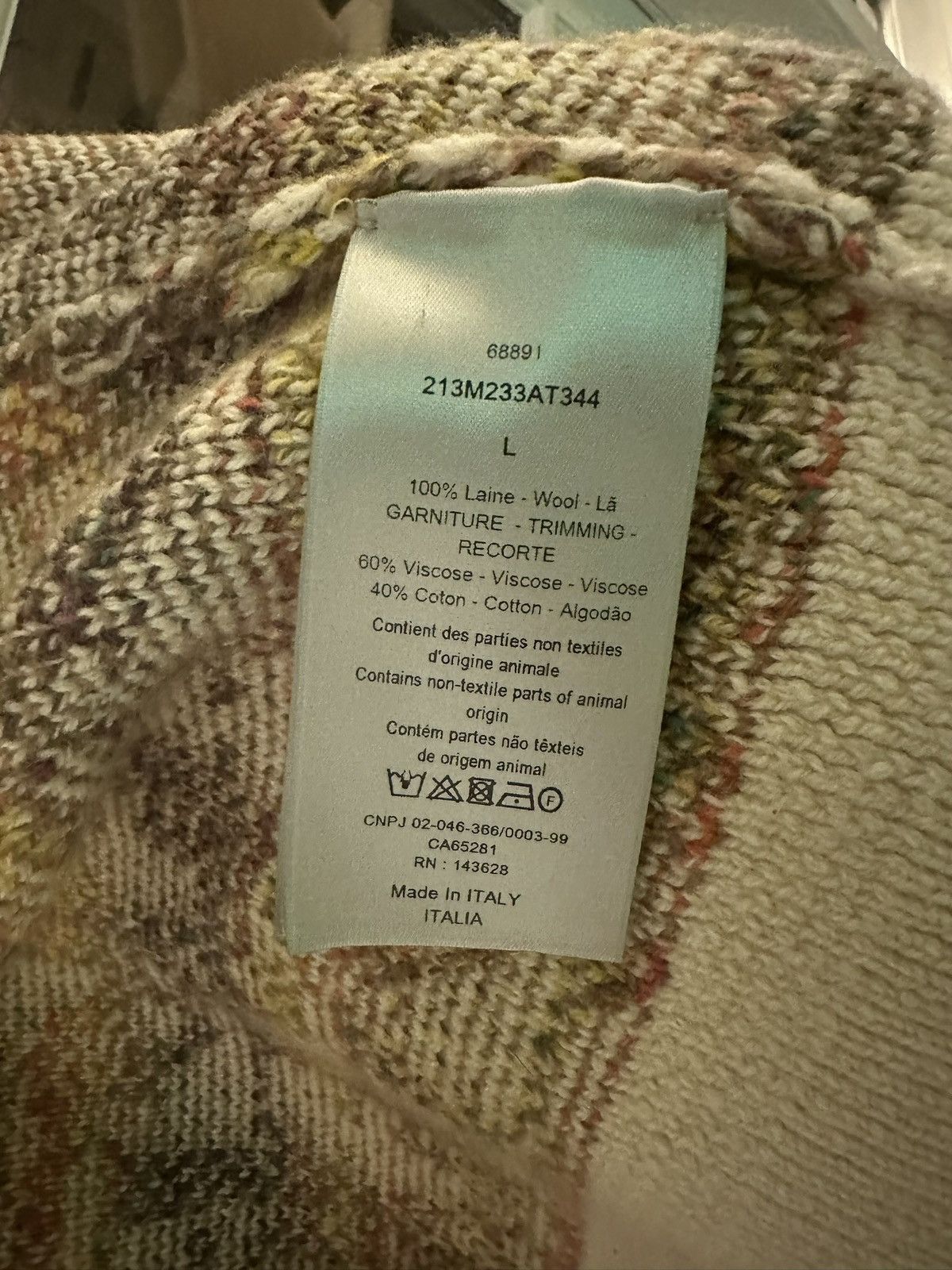 Dior DIOR MEN Oblique Jacquard Wool Cardigan Size US L / EU 52-54 / 3 - 8 Thumbnail