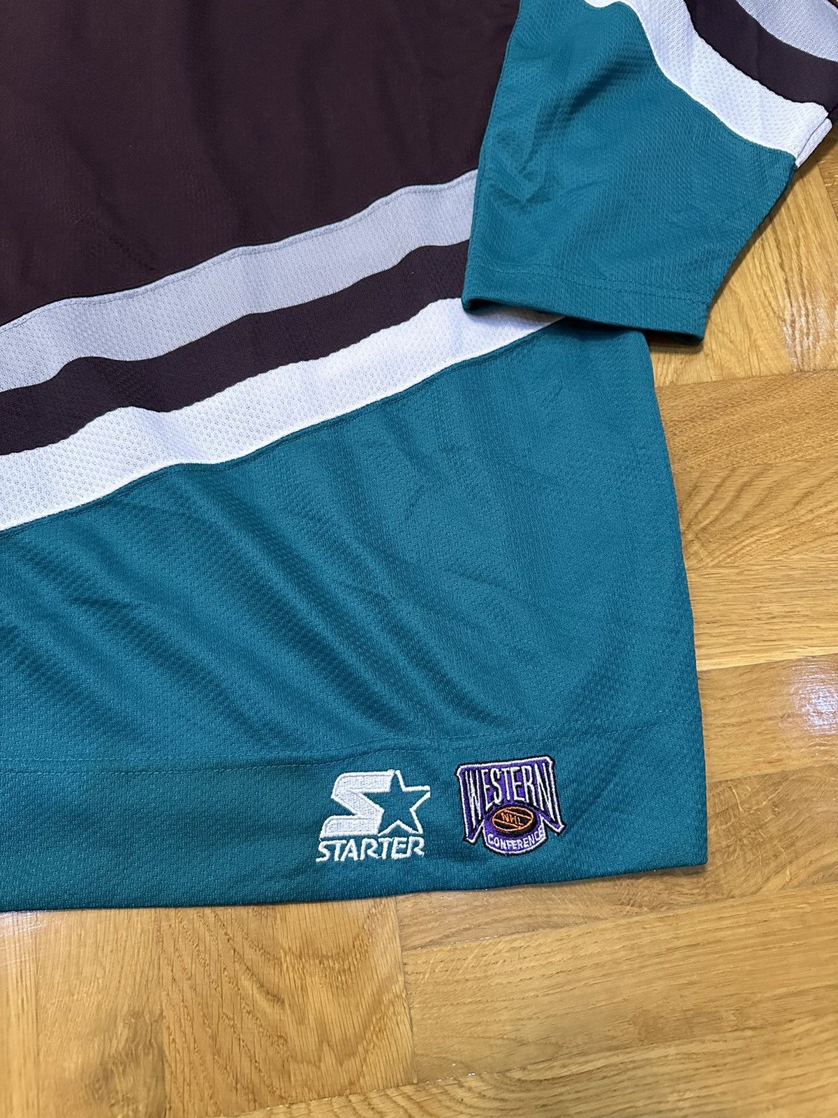 NHL × Starter Vintage Starter Anaheim Mighty Ducks Jersey hockey Size US M / EU 48-50 / 2 - 8 Thumbnail