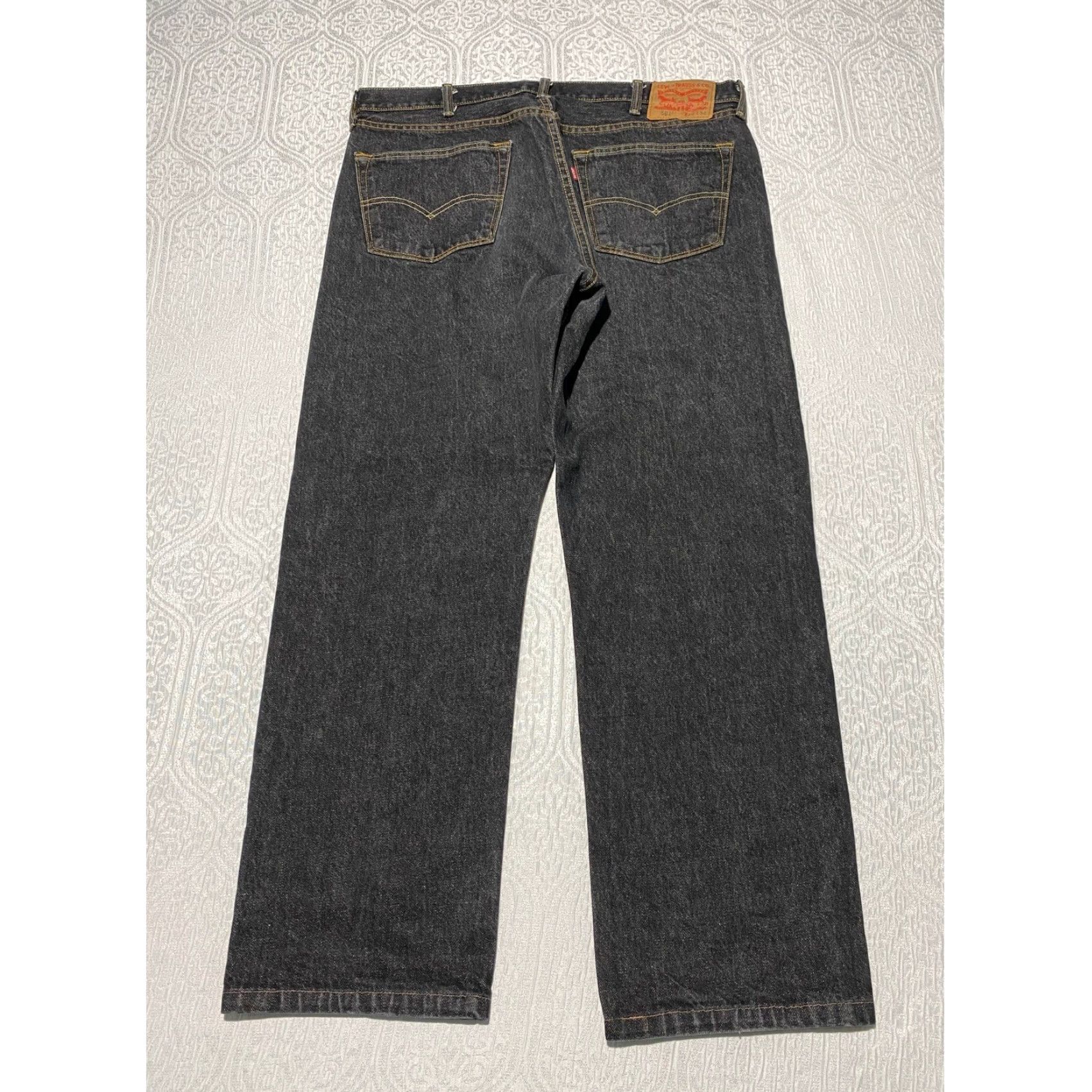 Levi's VINTAGE Levi's 501 Original Fit Black Denim Jeans Button Fly Men 38x30 Size US 38 / EU 54 - 5 Thumbnail