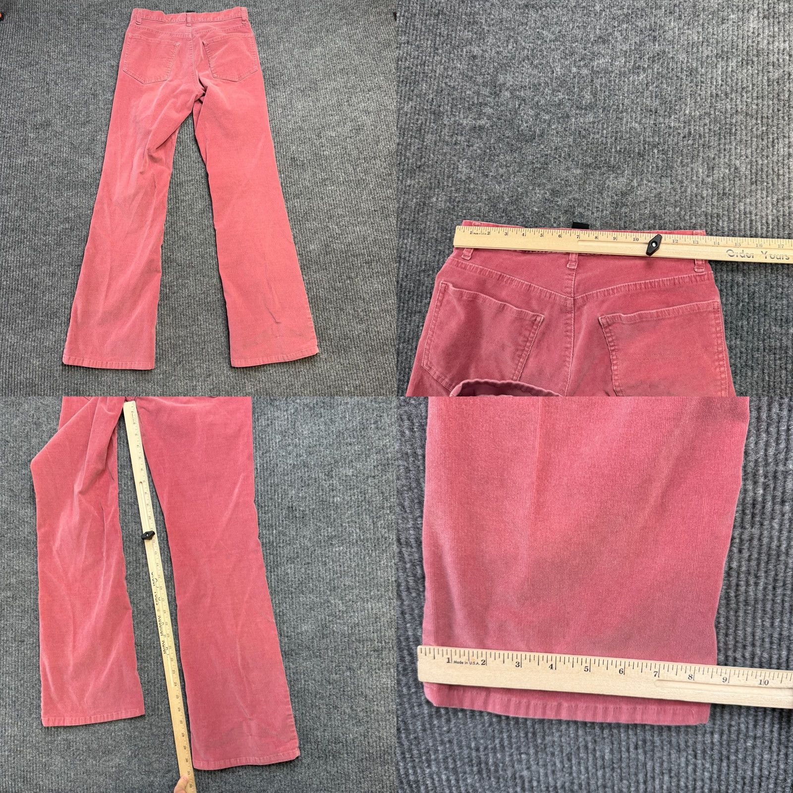 Ralph Lauren VTG Ralph Lauren Polo Jeans Co Corduroy Pants Womens 4 Rose Pink Bootcut Y2K Size 27" / US 4 / IT 40 - 8 Thumbnail