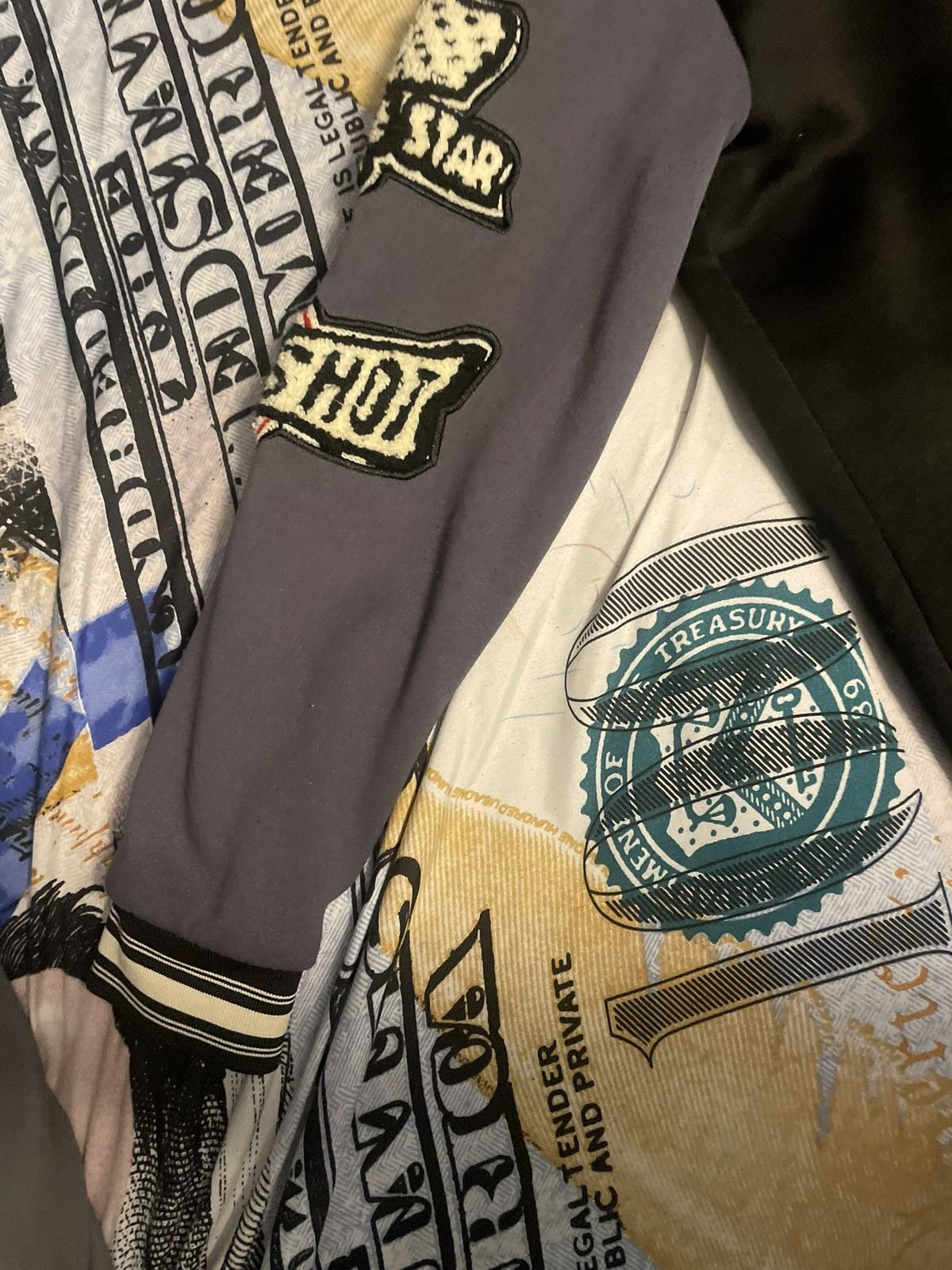 Other Varisty jacket black white and grry Size US M / EU 48-50 / 2 - 7 Thumbnail