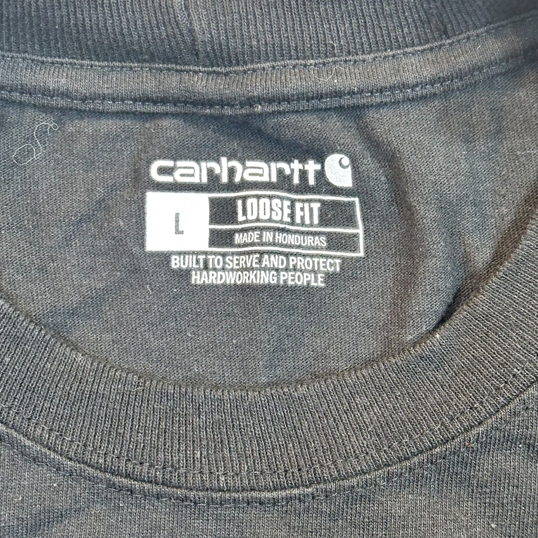 Carhartt Carhartt Mens Large Logo Gray Pocket Tee Airplane Machine Parts Graphic Shirt Size US L / EU 52-54 / 3 - 6 Thumbnail