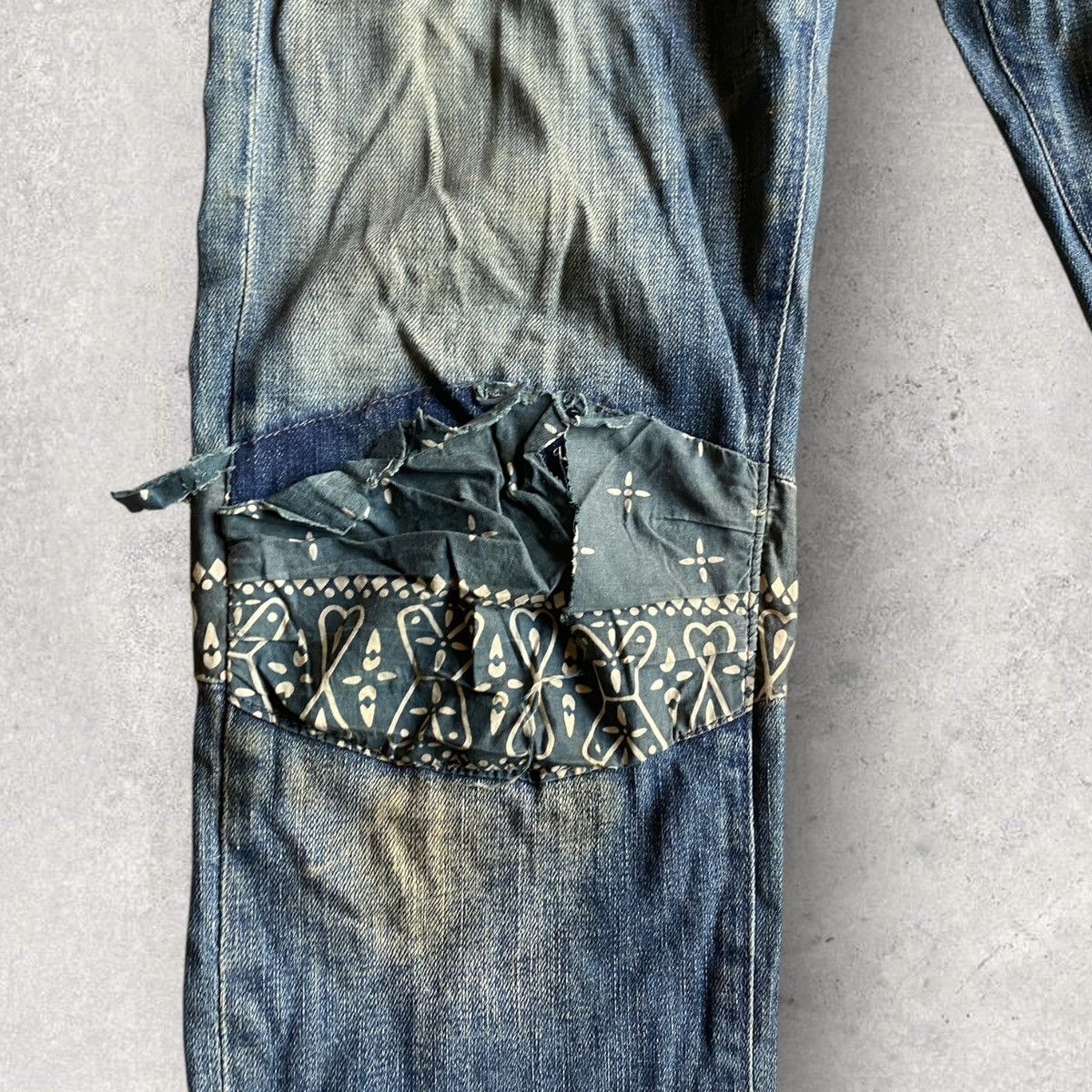 Sasquatchfabrix SS11 Bandana Biker Details Stretch Denim Size US 32 / EU 48 - 2 Thumbnail