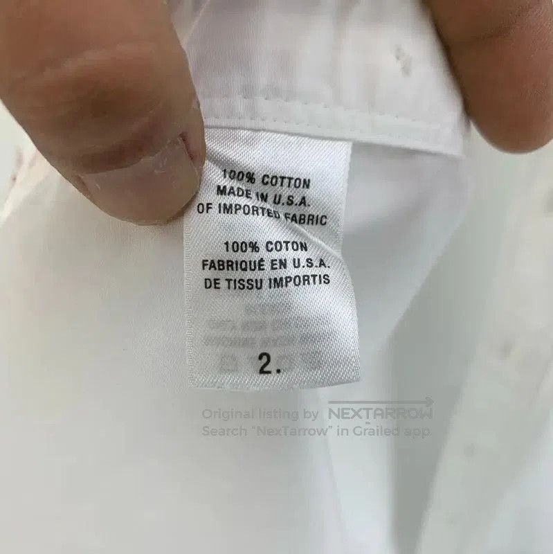 Thom Browne Thom Browne White Cotton Long Sleeve Shirt . Size US M / EU 48-50 / 2 - 4 Thumbnail