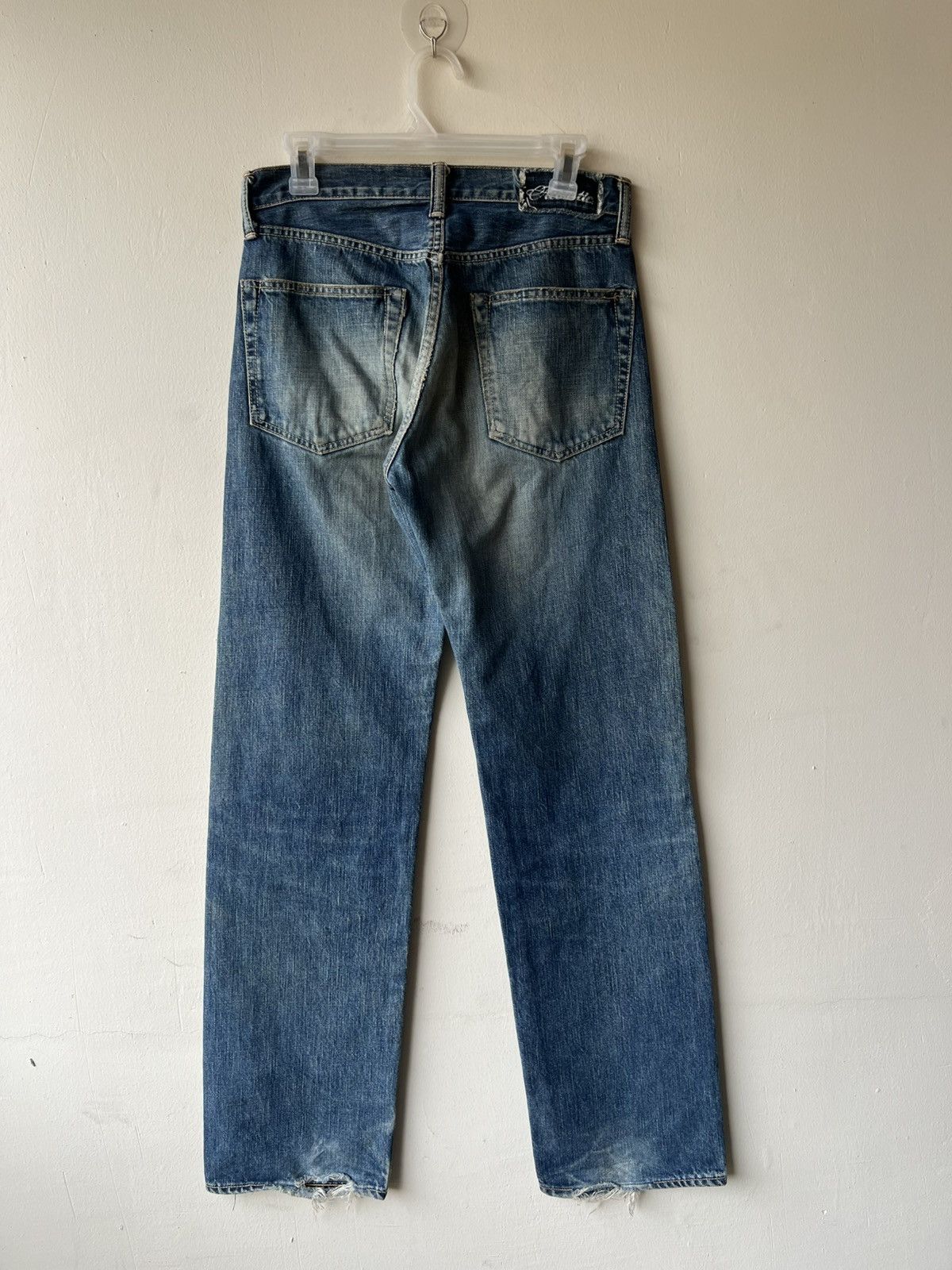 Shellac Vintage Acoustic Japan Hidden Rivet Mud Denim Selvedge Jeans Size US 30 / EU 46 - 3 Thumbnail