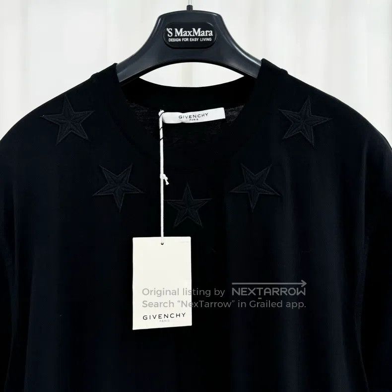 Givenchy Givenchy Black Five-Star Embroidered Short Sleeve Size US S / EU 44-46 / 1 - 3 Thumbnail