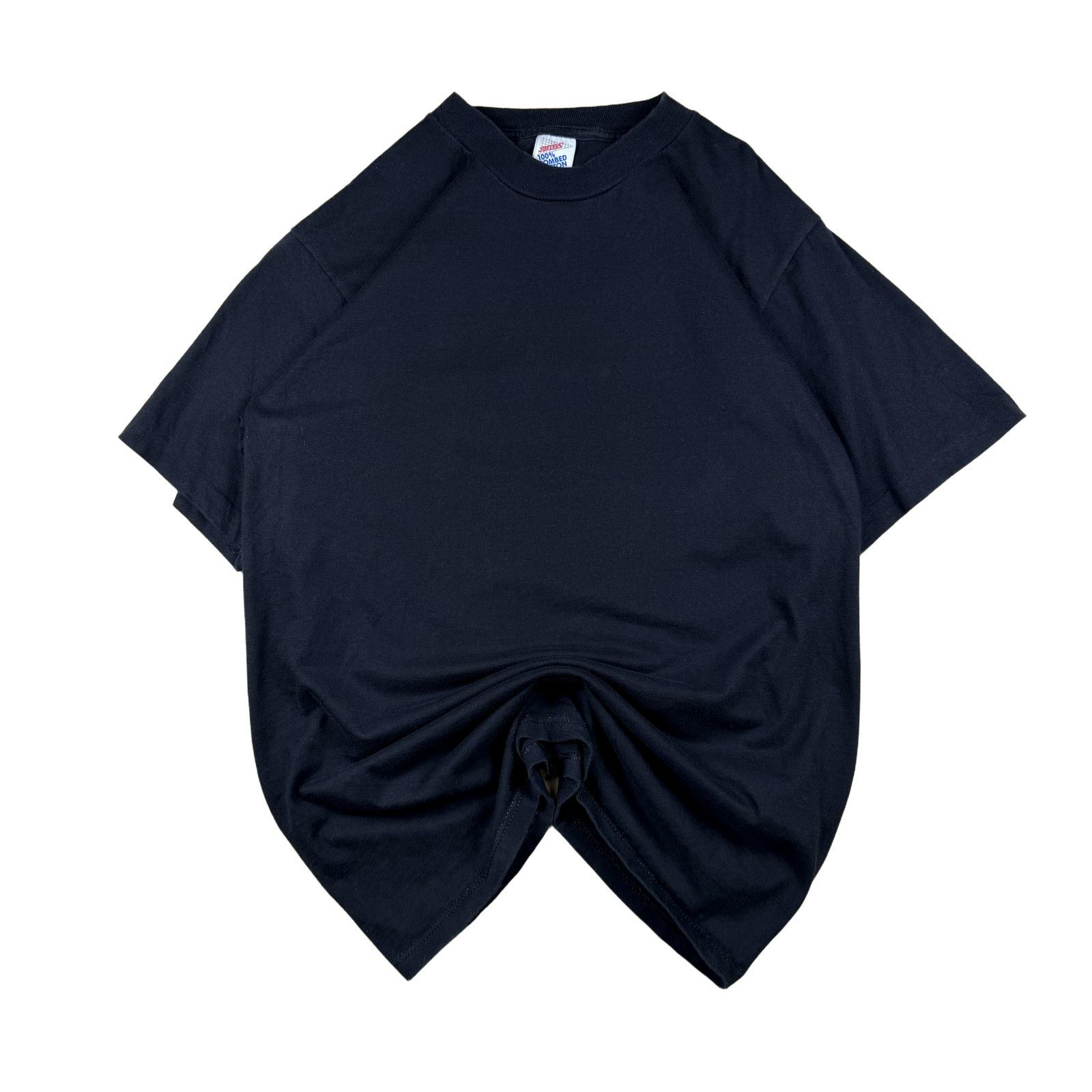 Jerzees Vintage 90s Single Stitch Jerzees Black Blank T-Shirt L Size US L / EU 52-54 / 3 - 1 Thumbnail