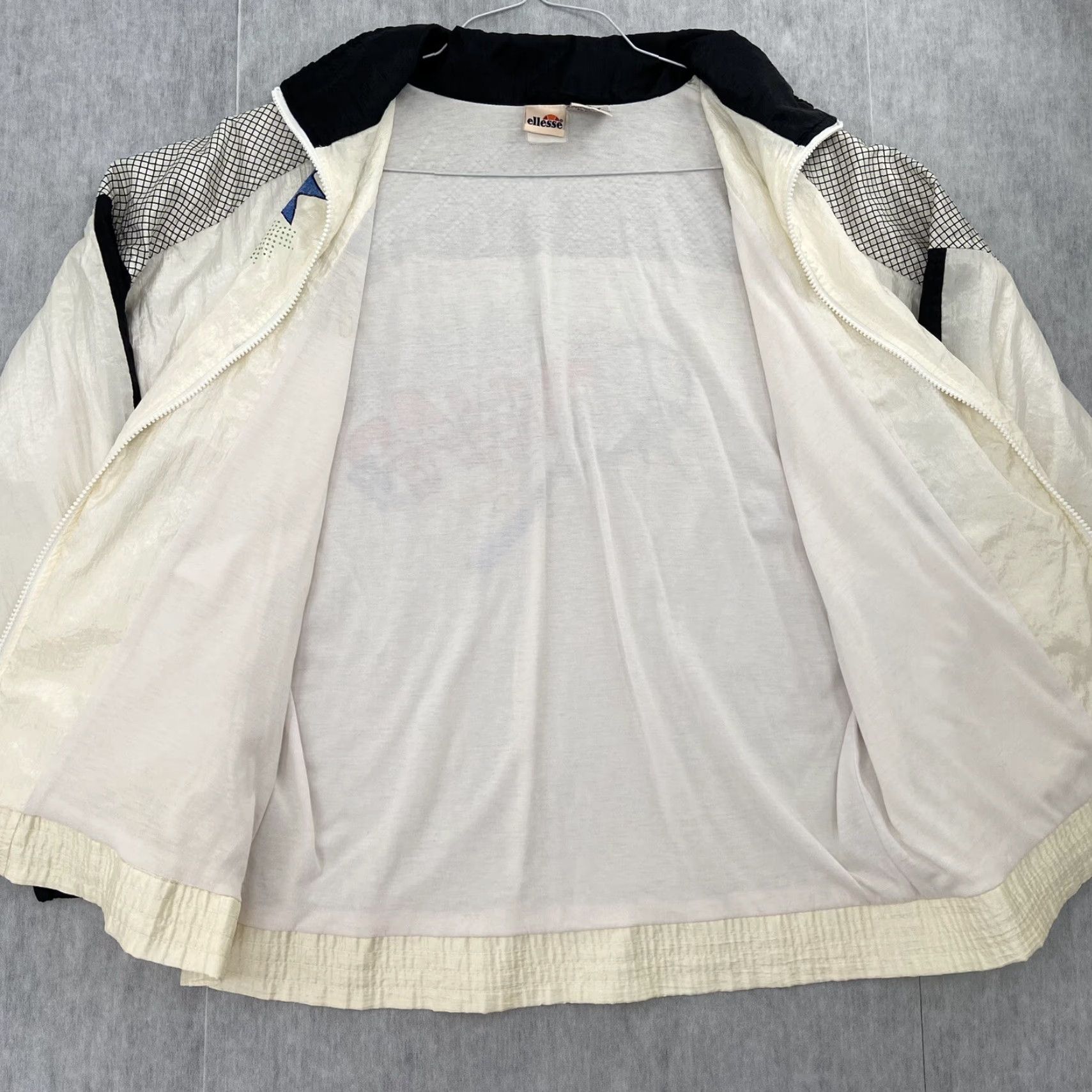 Ellesse VINTAGE Ellesse Windbreaker Jacket Men XL White Tennis Casual 90s Nylon Zip Size US XL / EU 56 / 4 - 3 Thumbnail